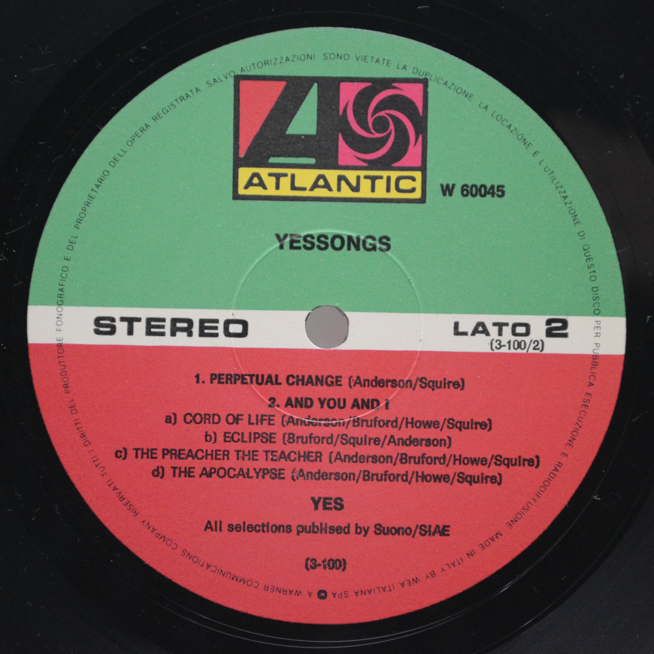 Yes — Yessongs (3LP), 1973