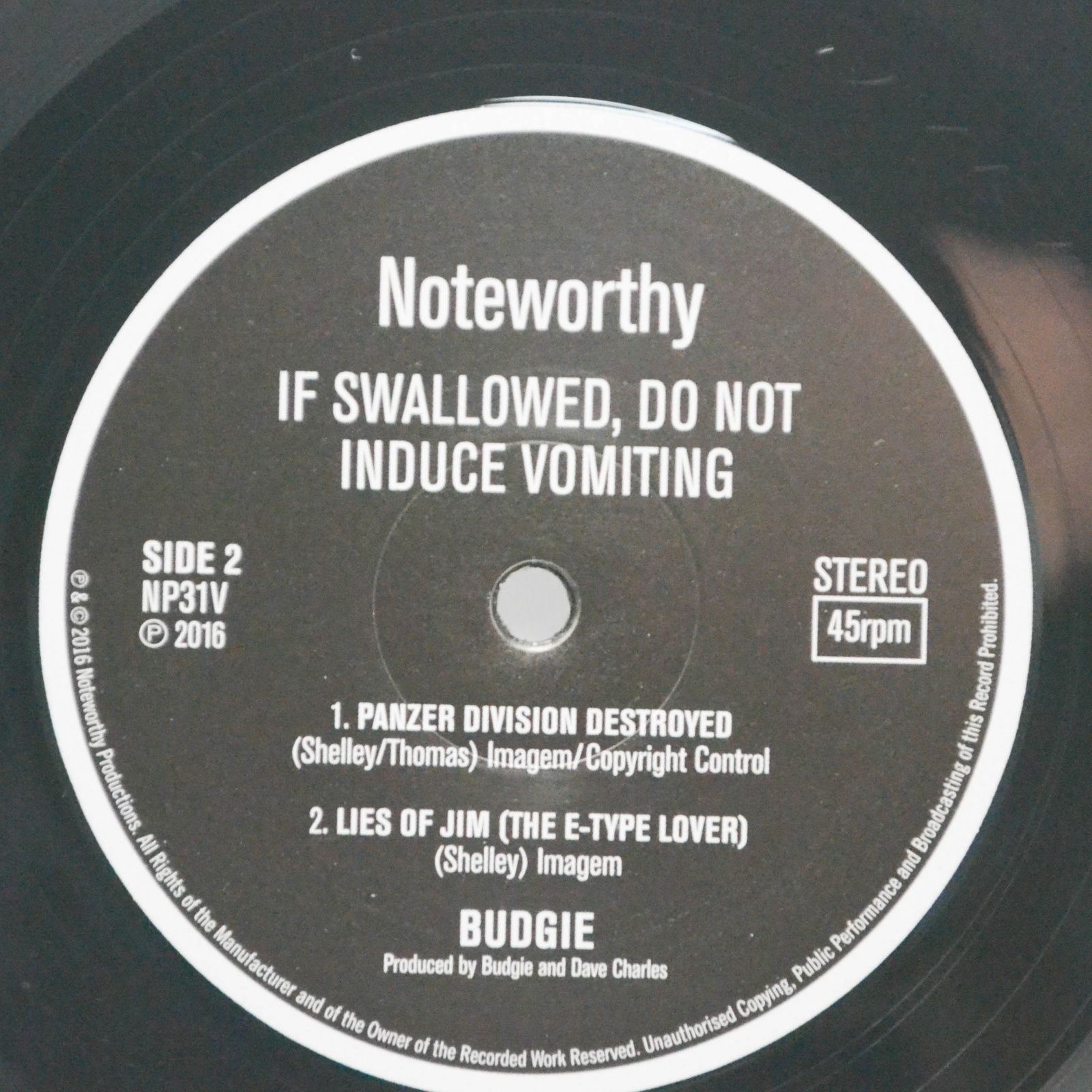 Budgie — If Swallowed, Do Not Induce Vomiting, 1980