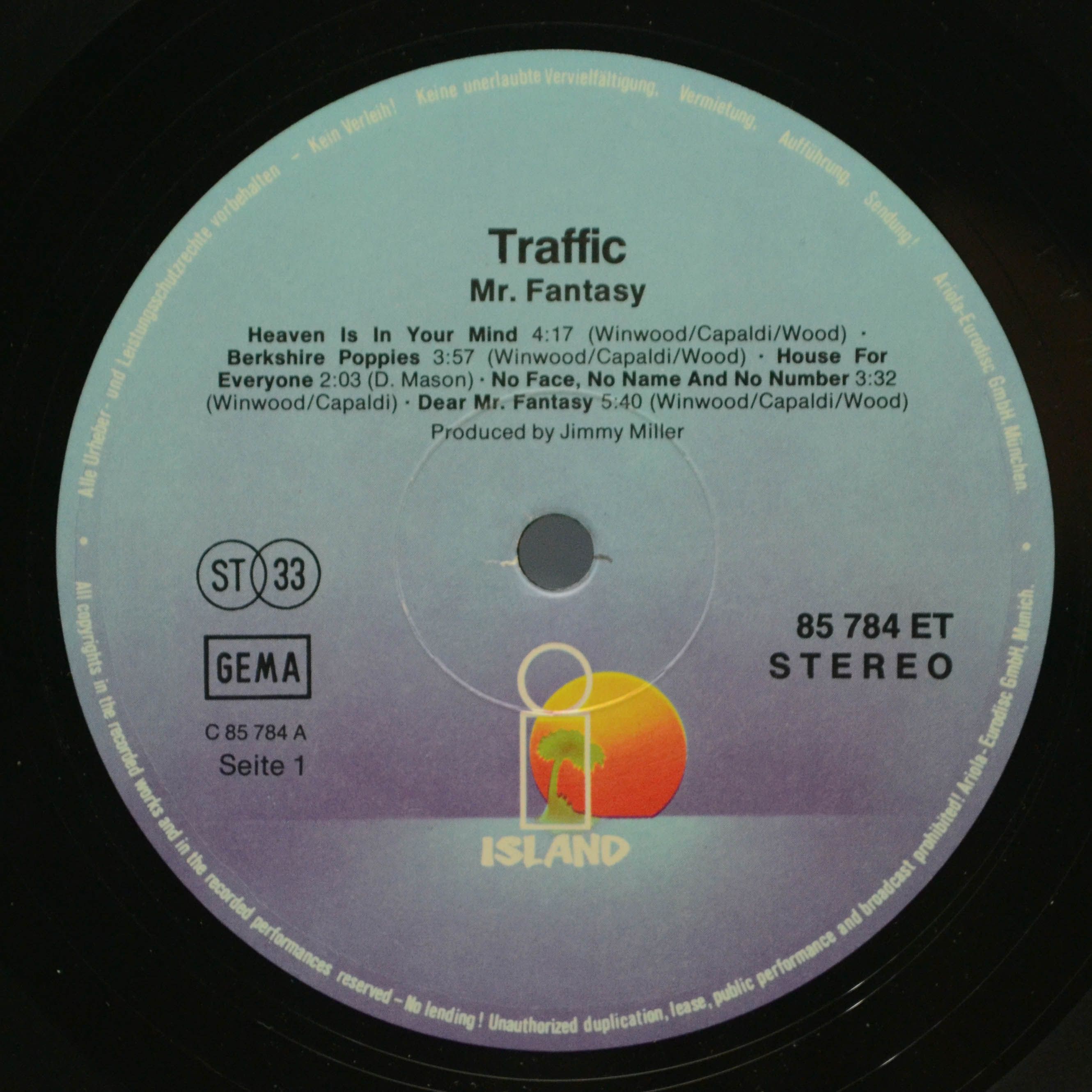 Traffic — Mr. Fantasy, 1967
