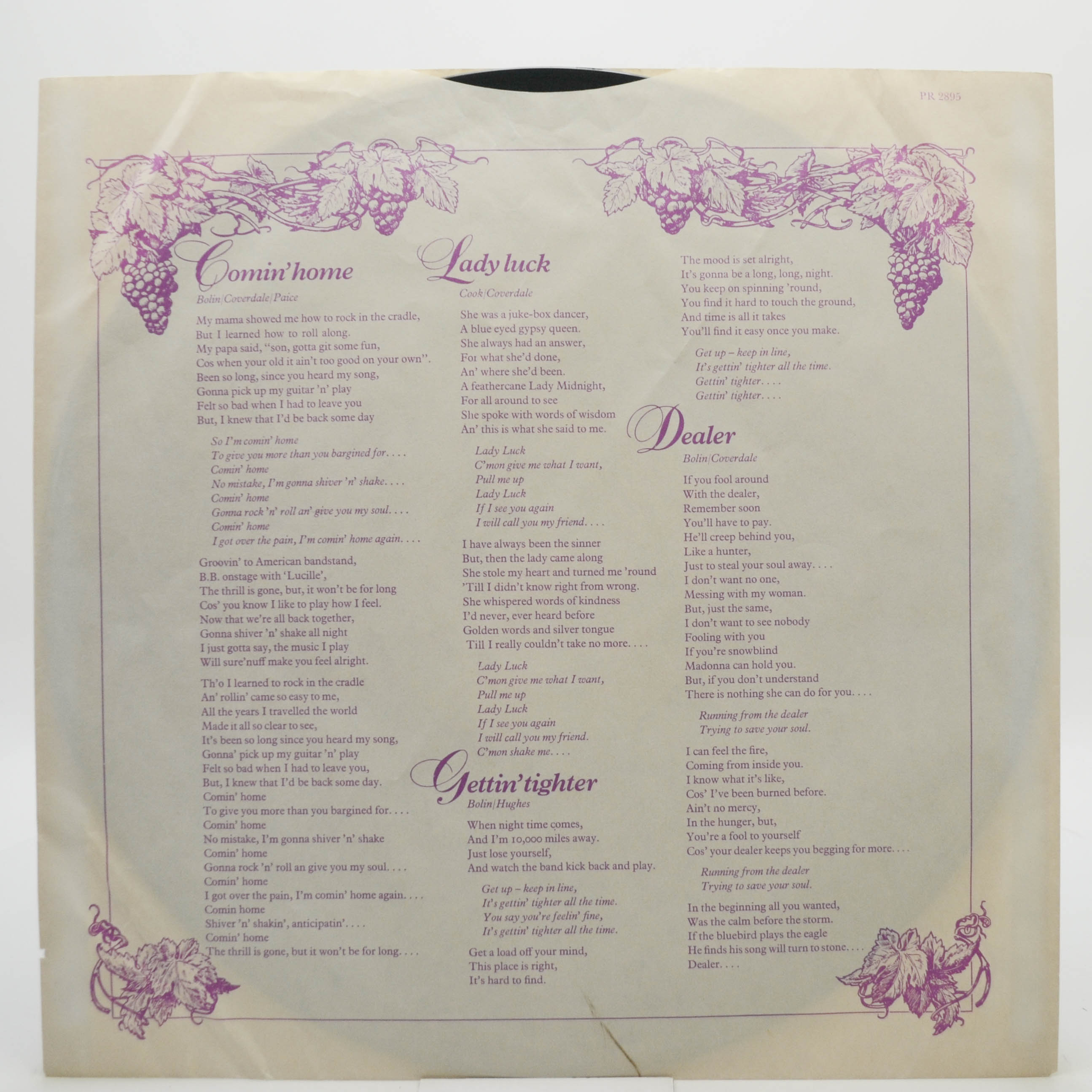 Deep Purple — Come Taste The Band (USA), 1975