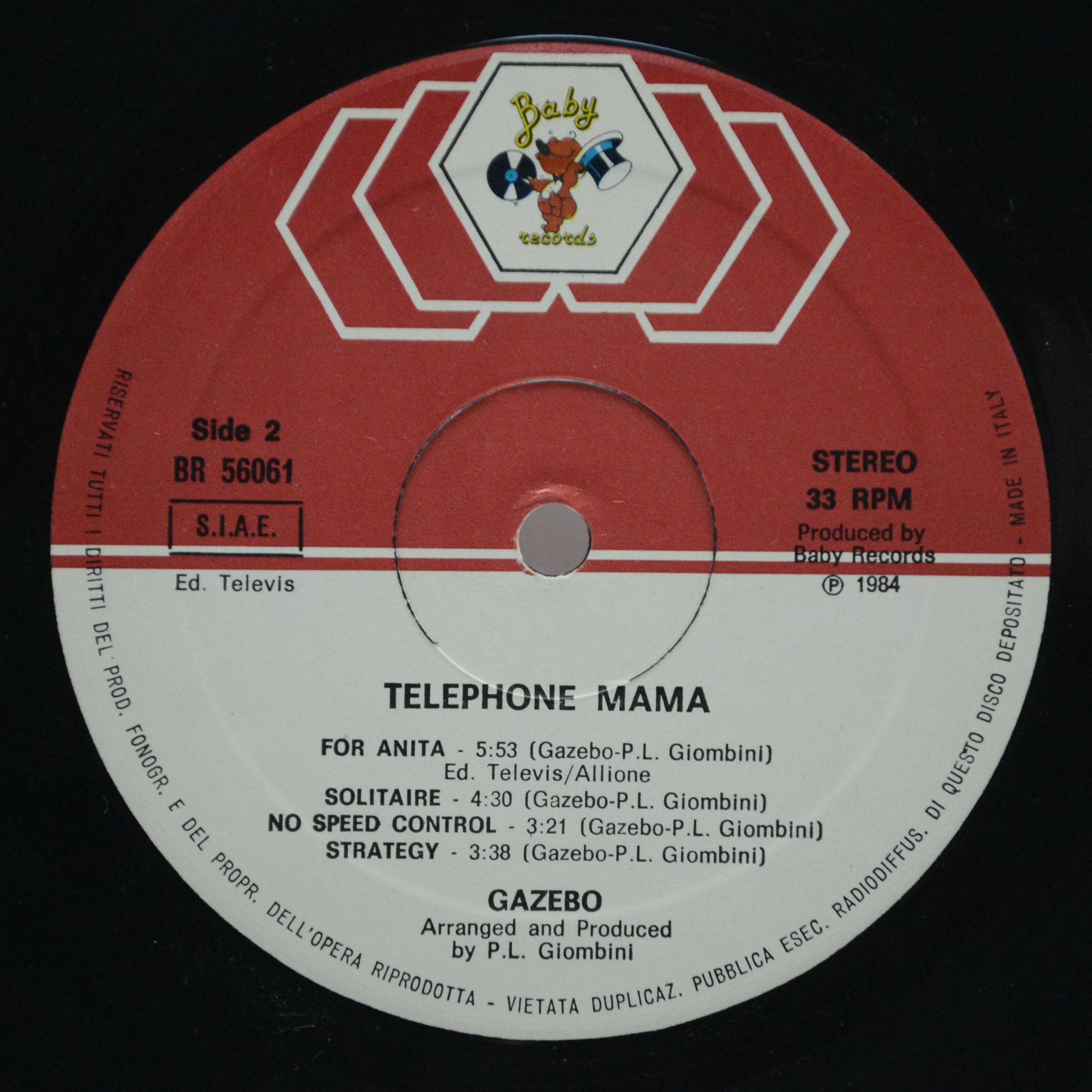 Gazebo — Telephone Mama (1-st, Italy), 1984
