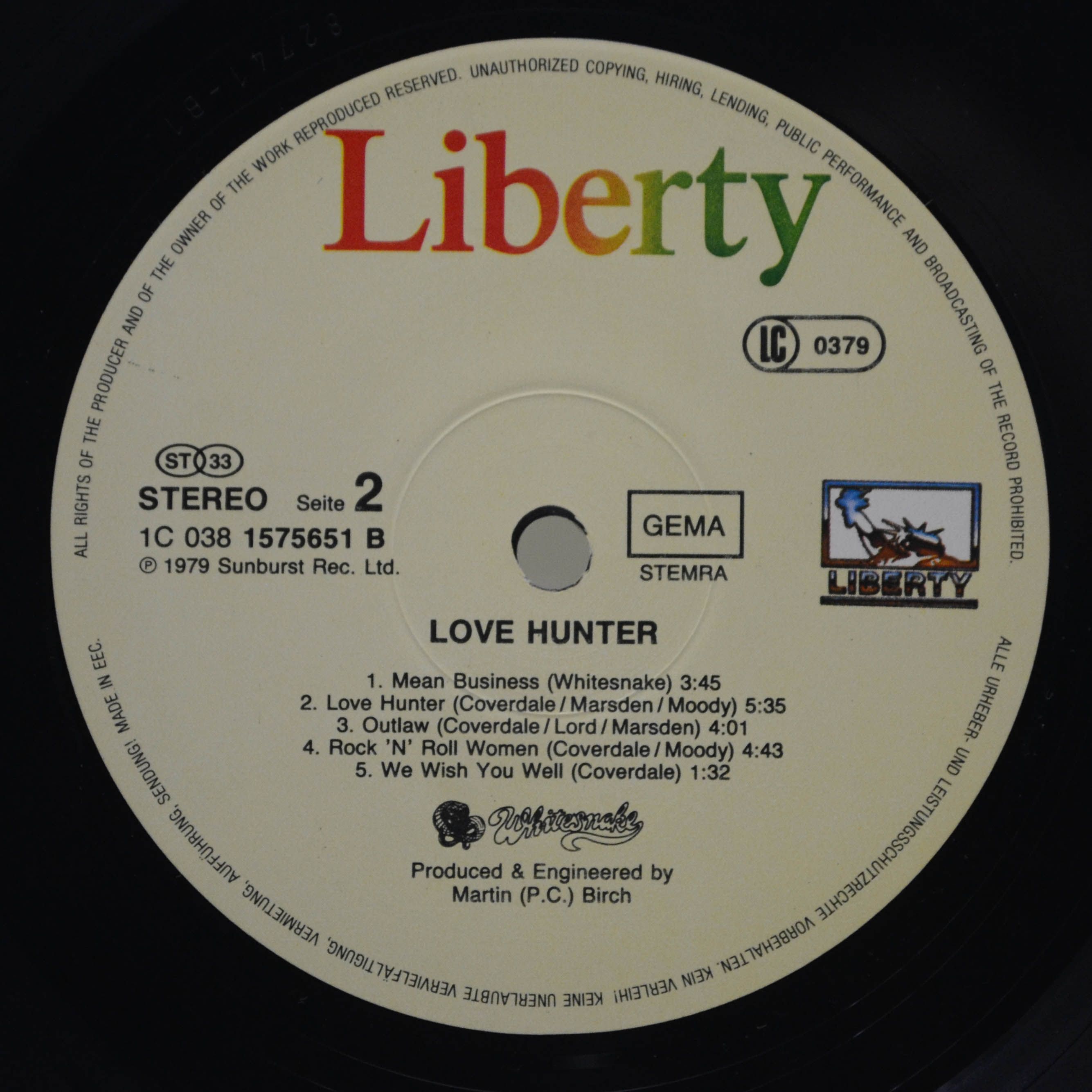 Whitesnake — Lovehunter, 1979