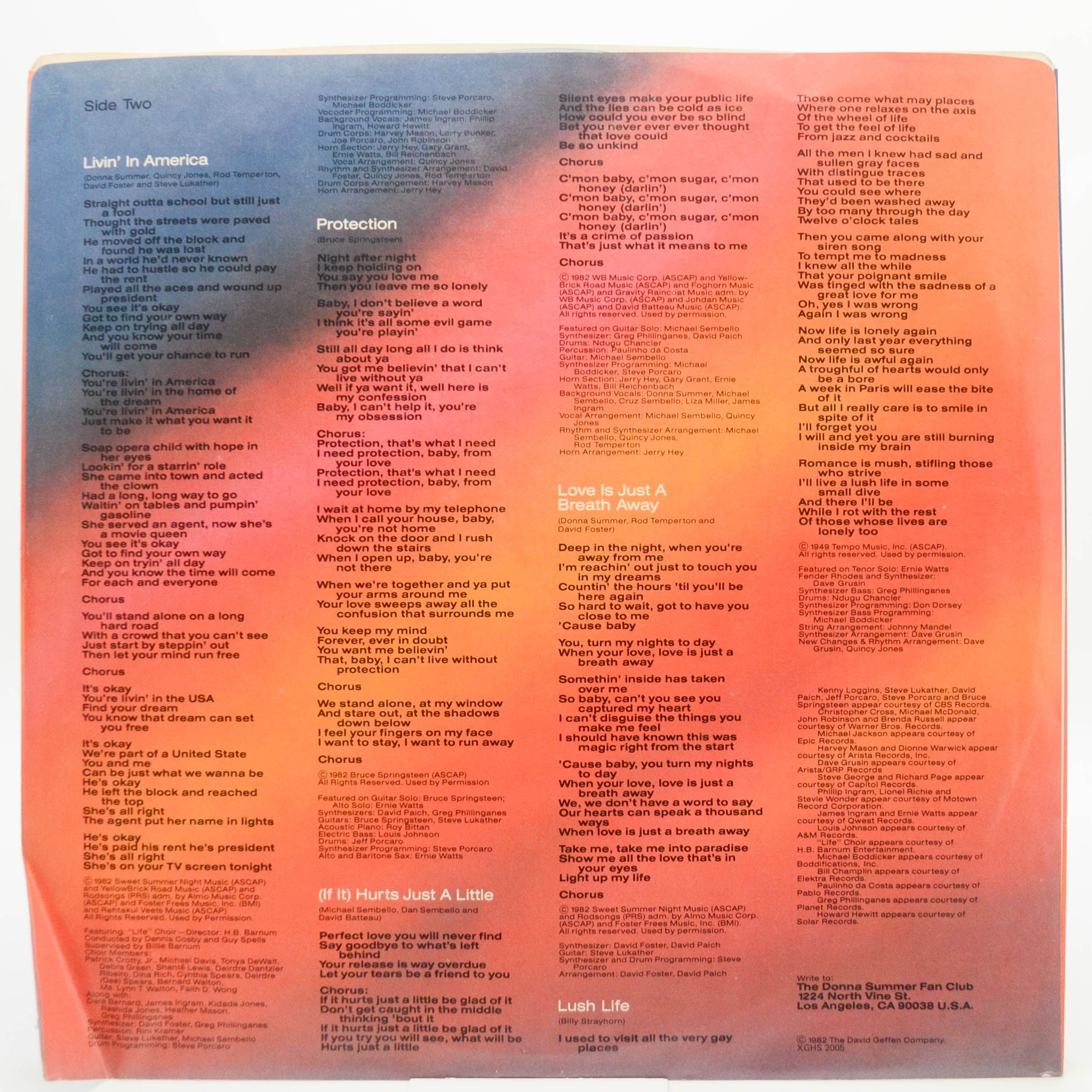 Donna Summer — Donna Summer, 1982