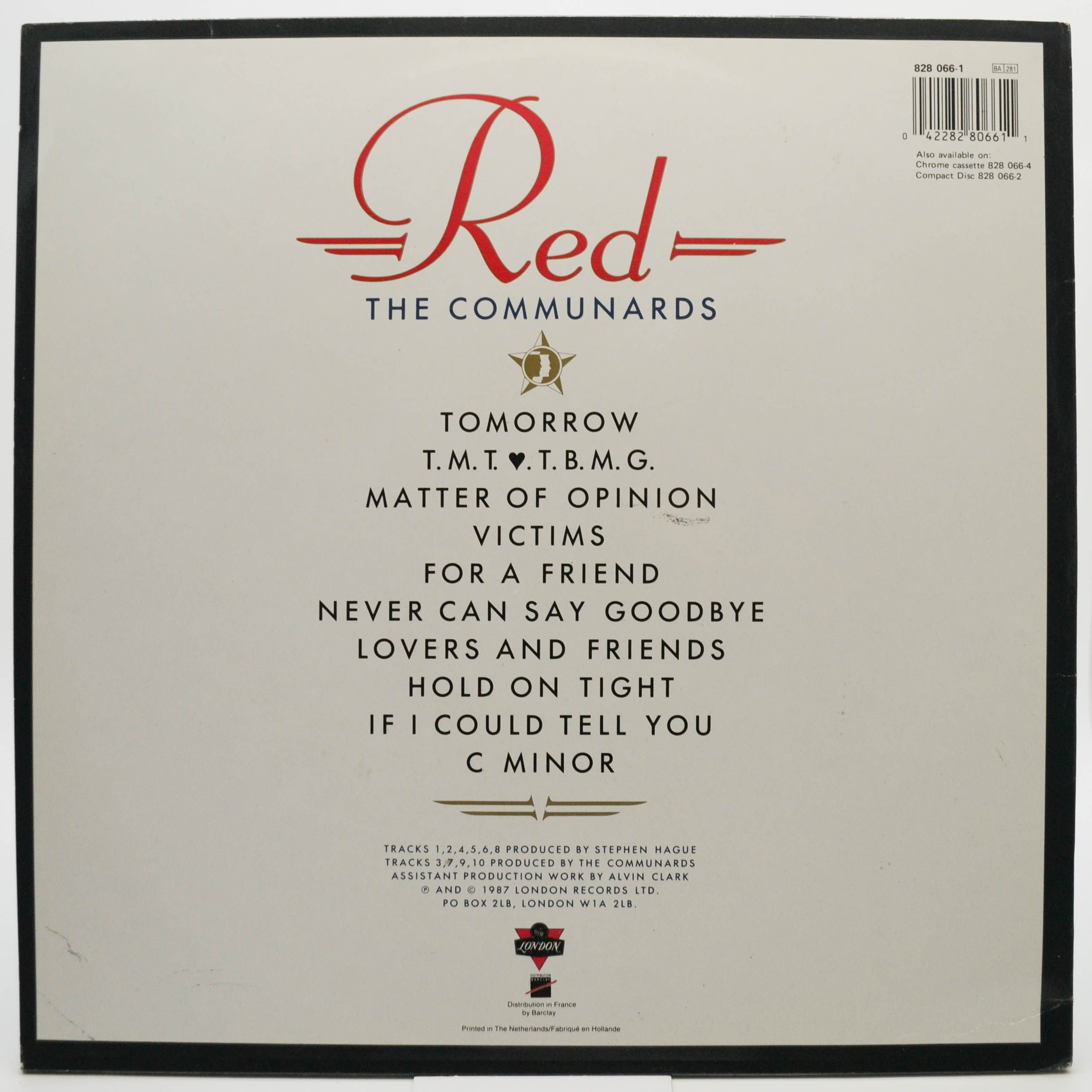 Communards — Red, 1987