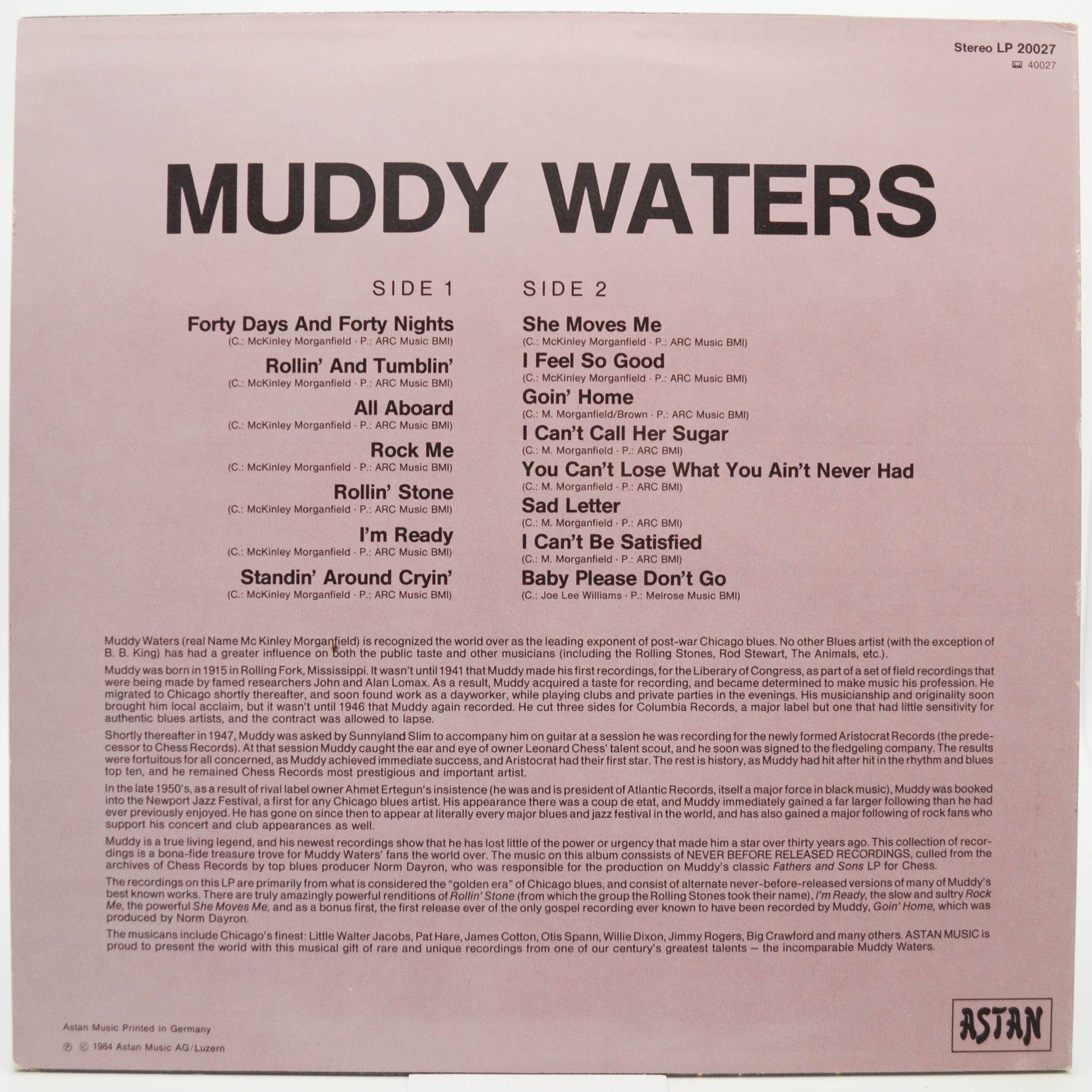 Muddy Waters — Sweet Home Chicago, 1980