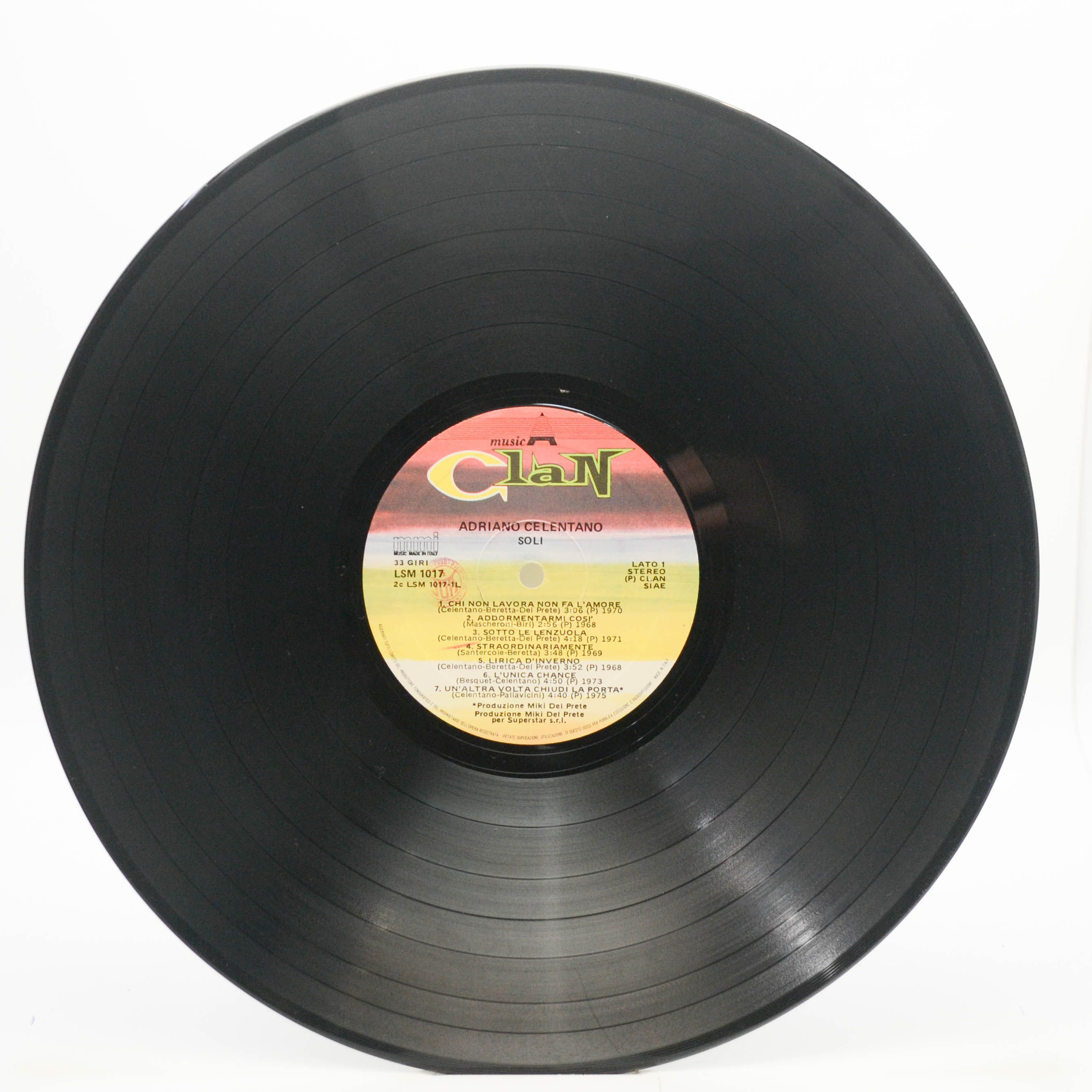 Adriano Celentano — Soli (Italy, Clan), 1984