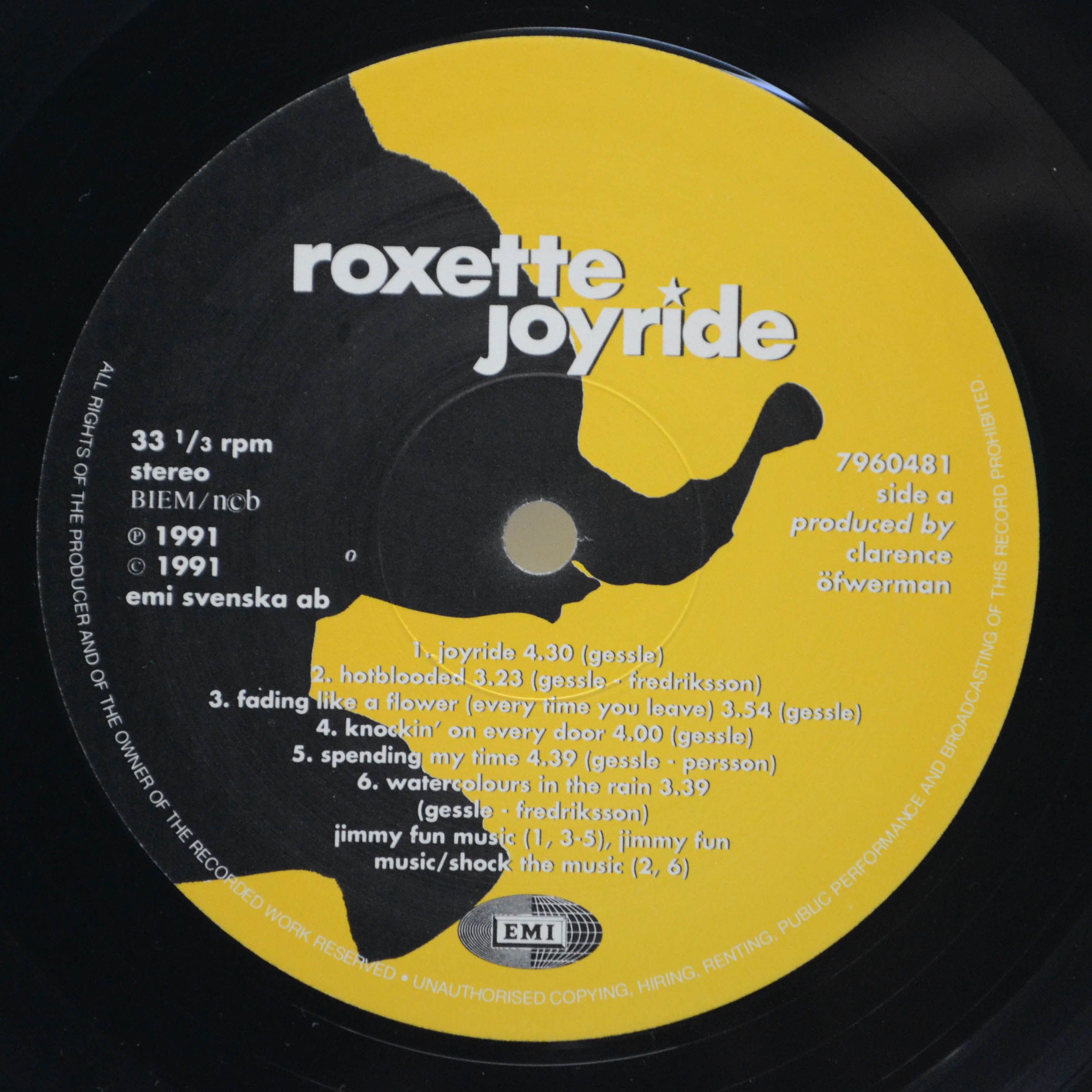 Roxette — Joyride (Sweden), 1991