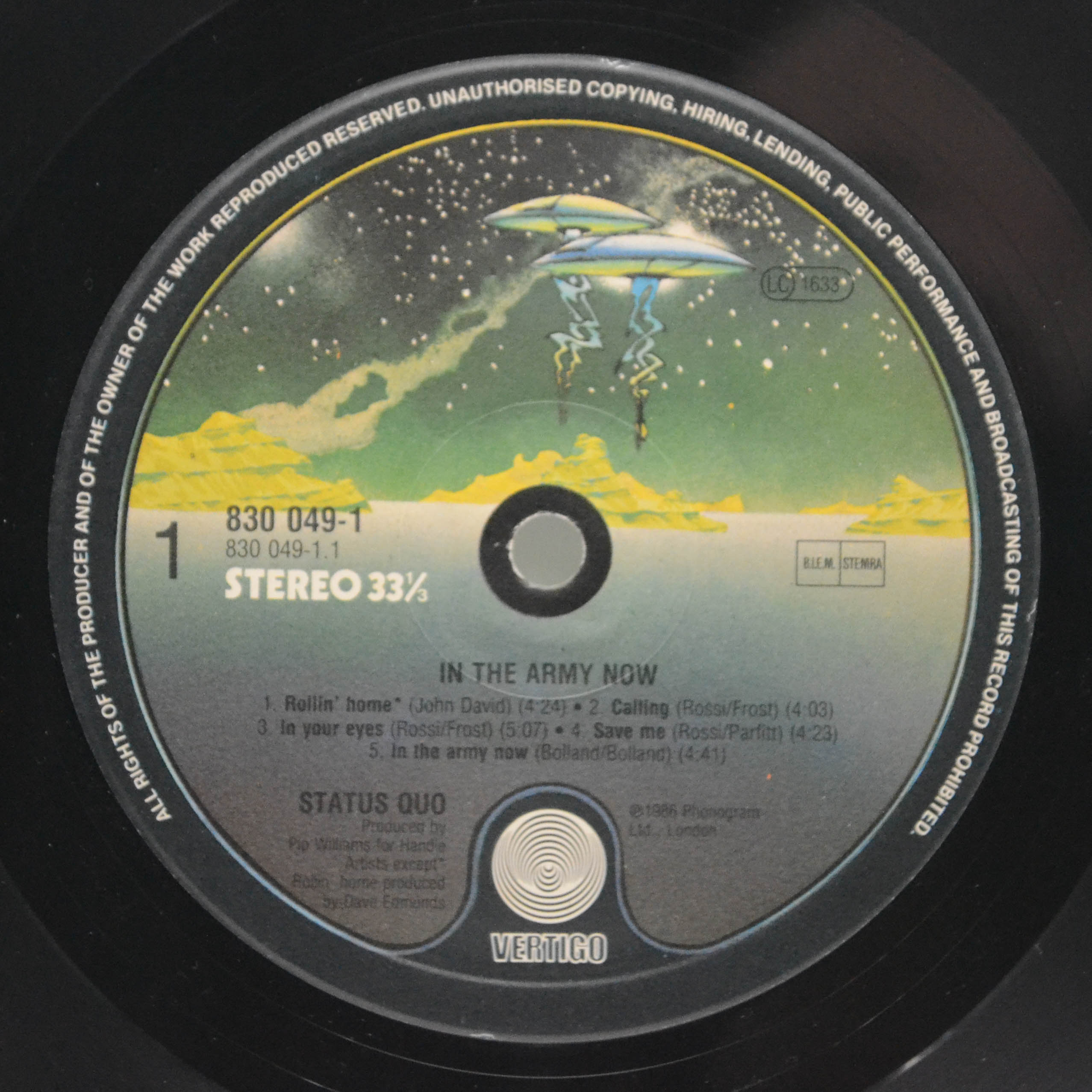 Status Quo — In The Army Now, 1986