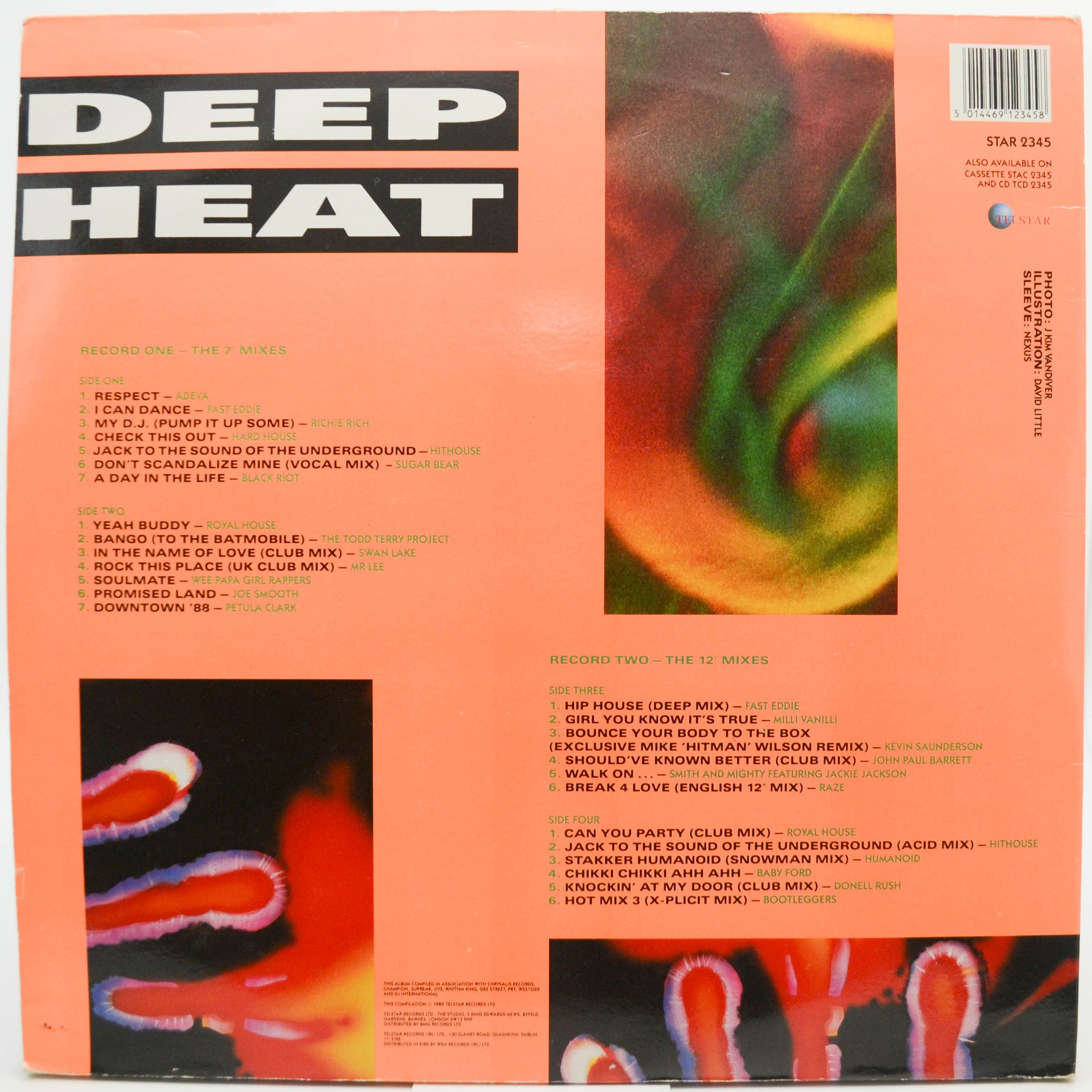 Various — Deep Heat (2LP, UK), 1989
