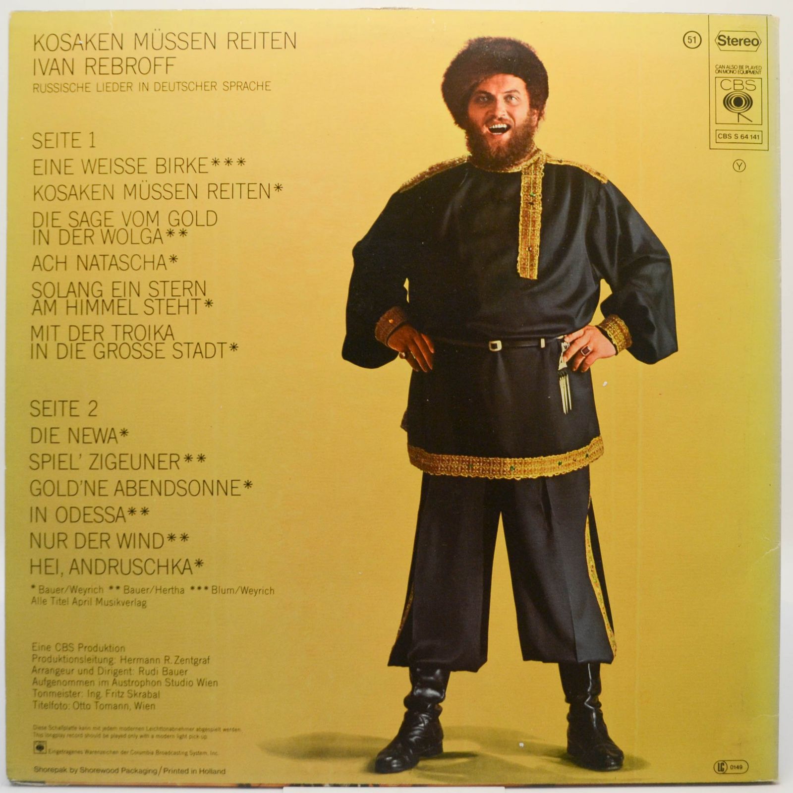 Ivan Rebroff — Kosaken Müssen Reiten, 1970