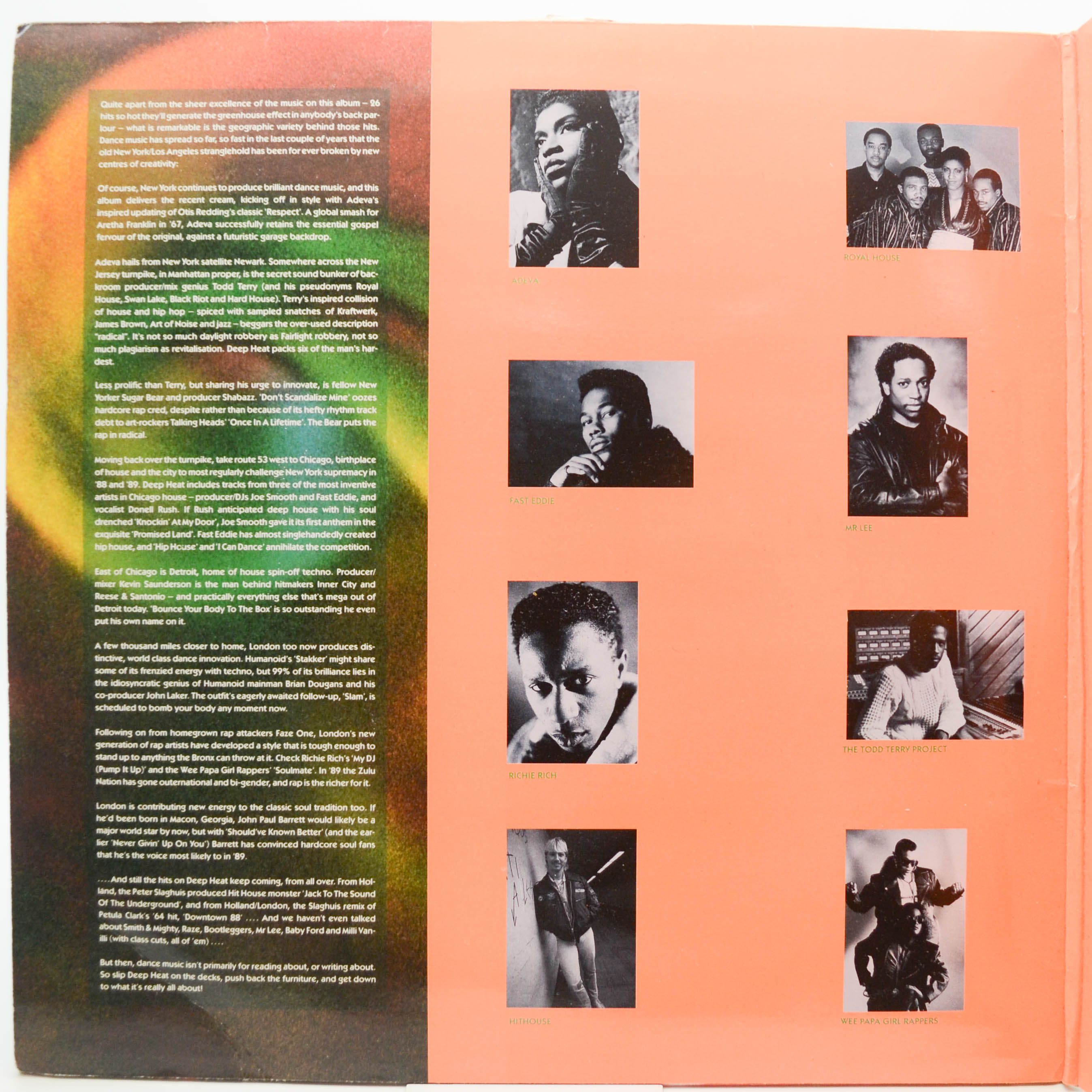 Various — Deep Heat (2LP, UK), 1989