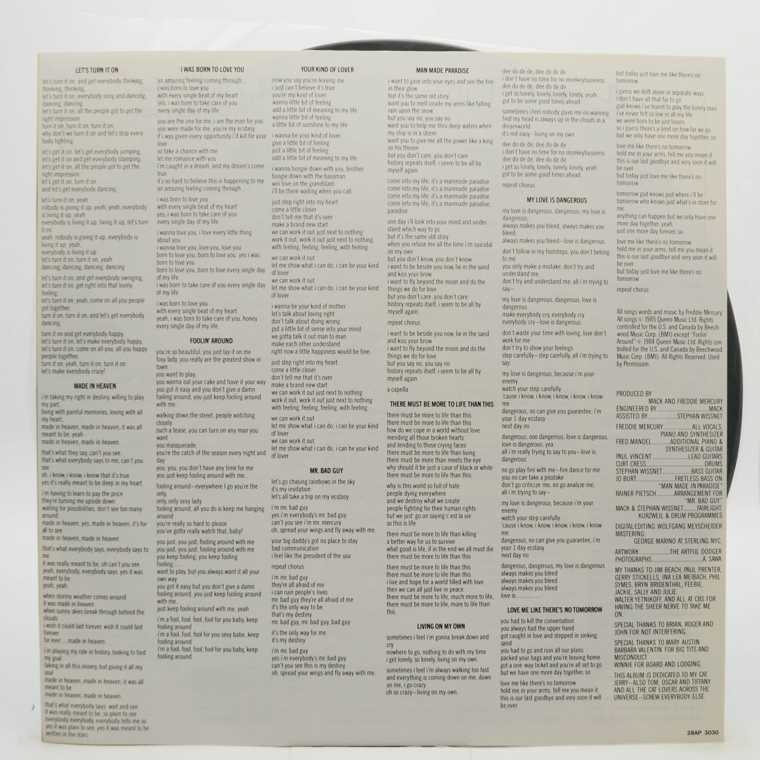 Freddie Mercury — Mr. Bad Guy, 1985