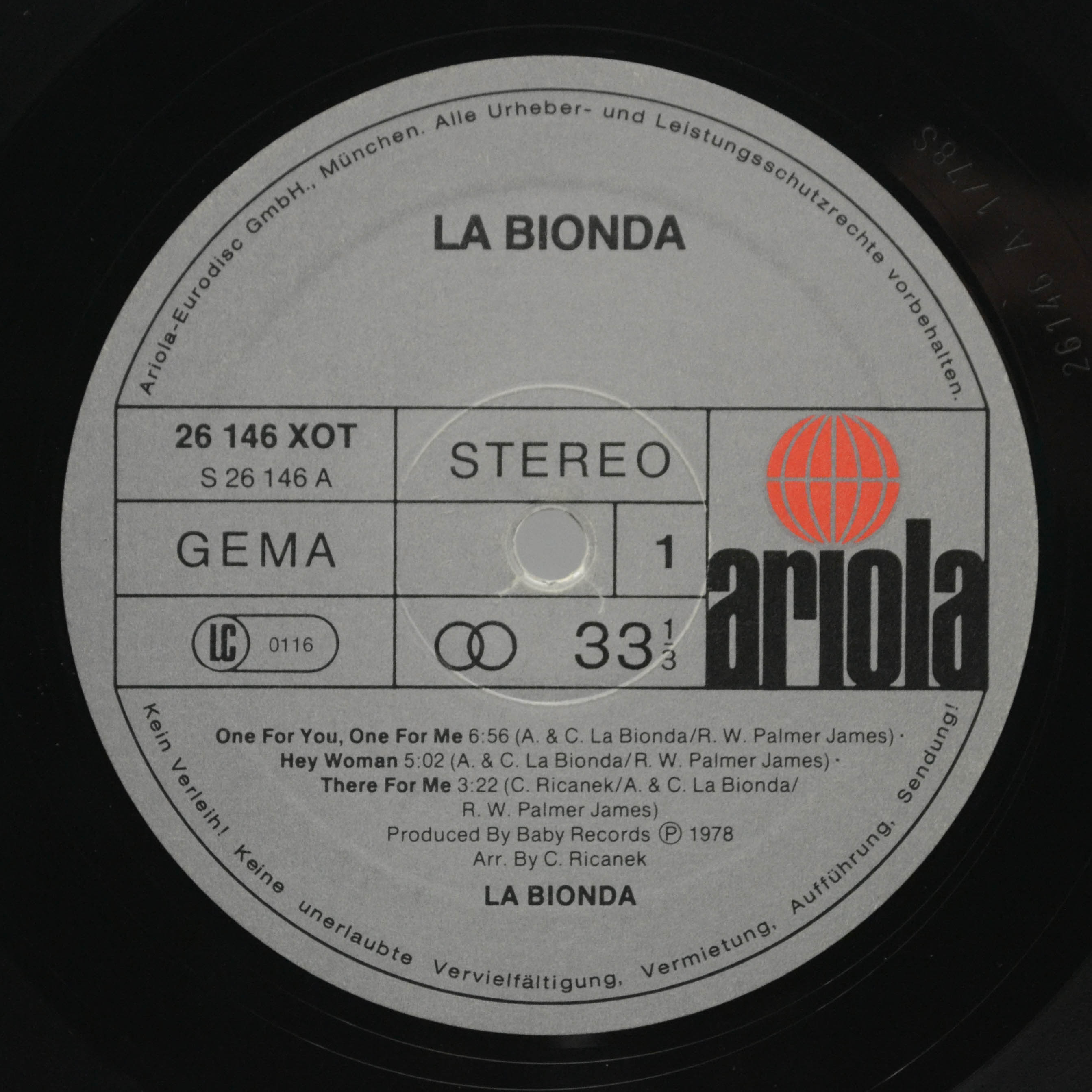 La Bionda — La Bionda, 1978