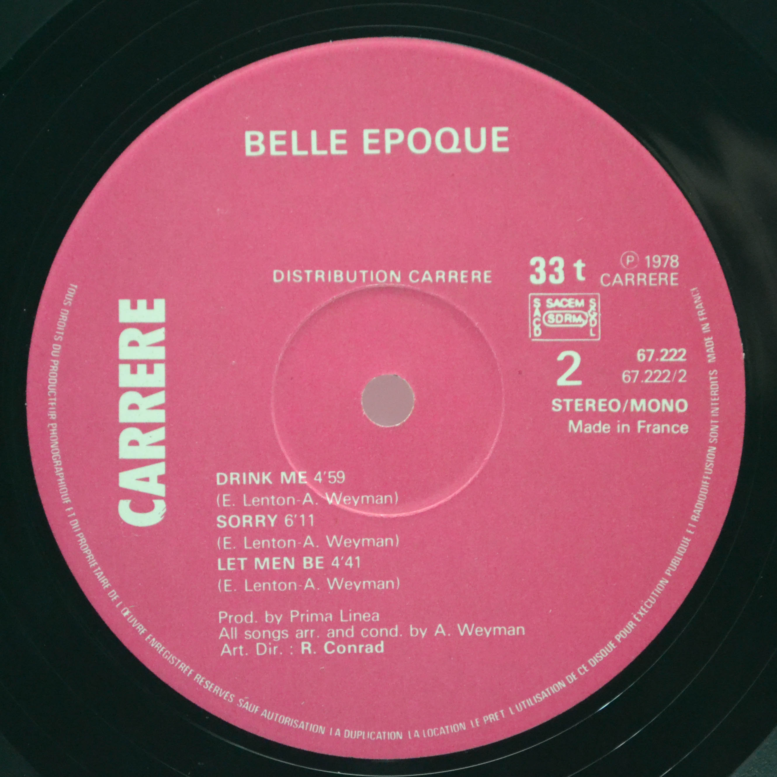 Belle Epoque — Bamalama, 1978