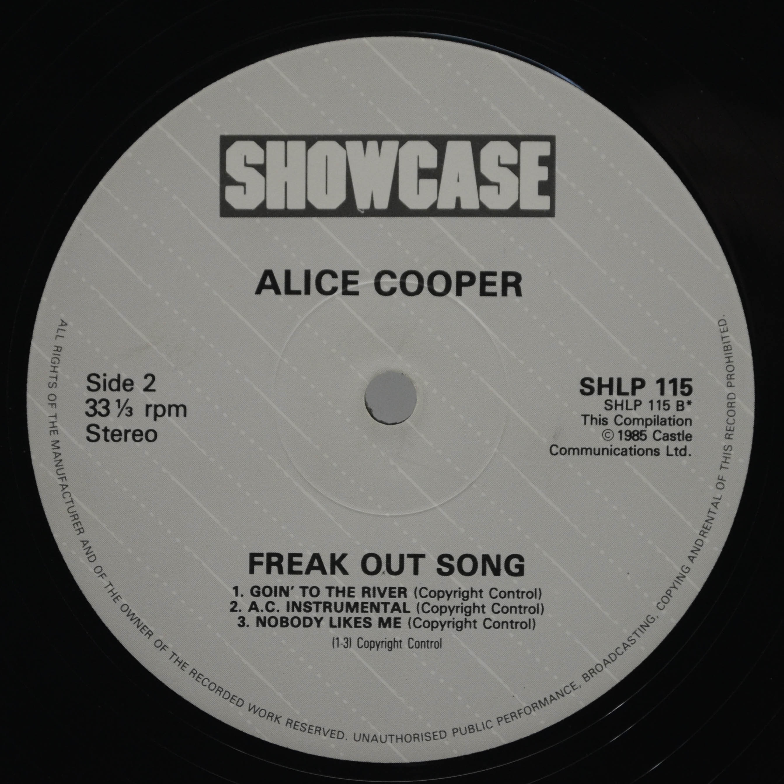Alice Cooper — Freak Out Song (UK), 1985
