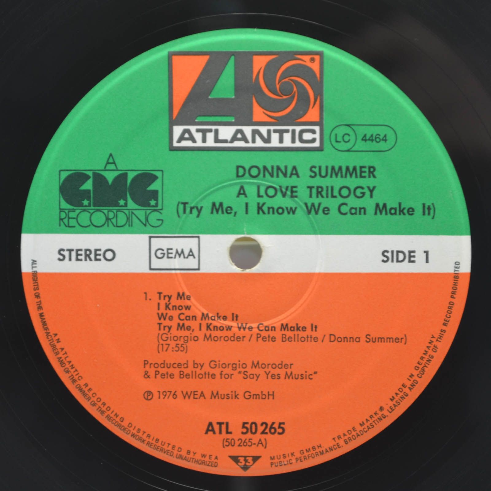 Donna Summer — A Love Trilogy, 1976