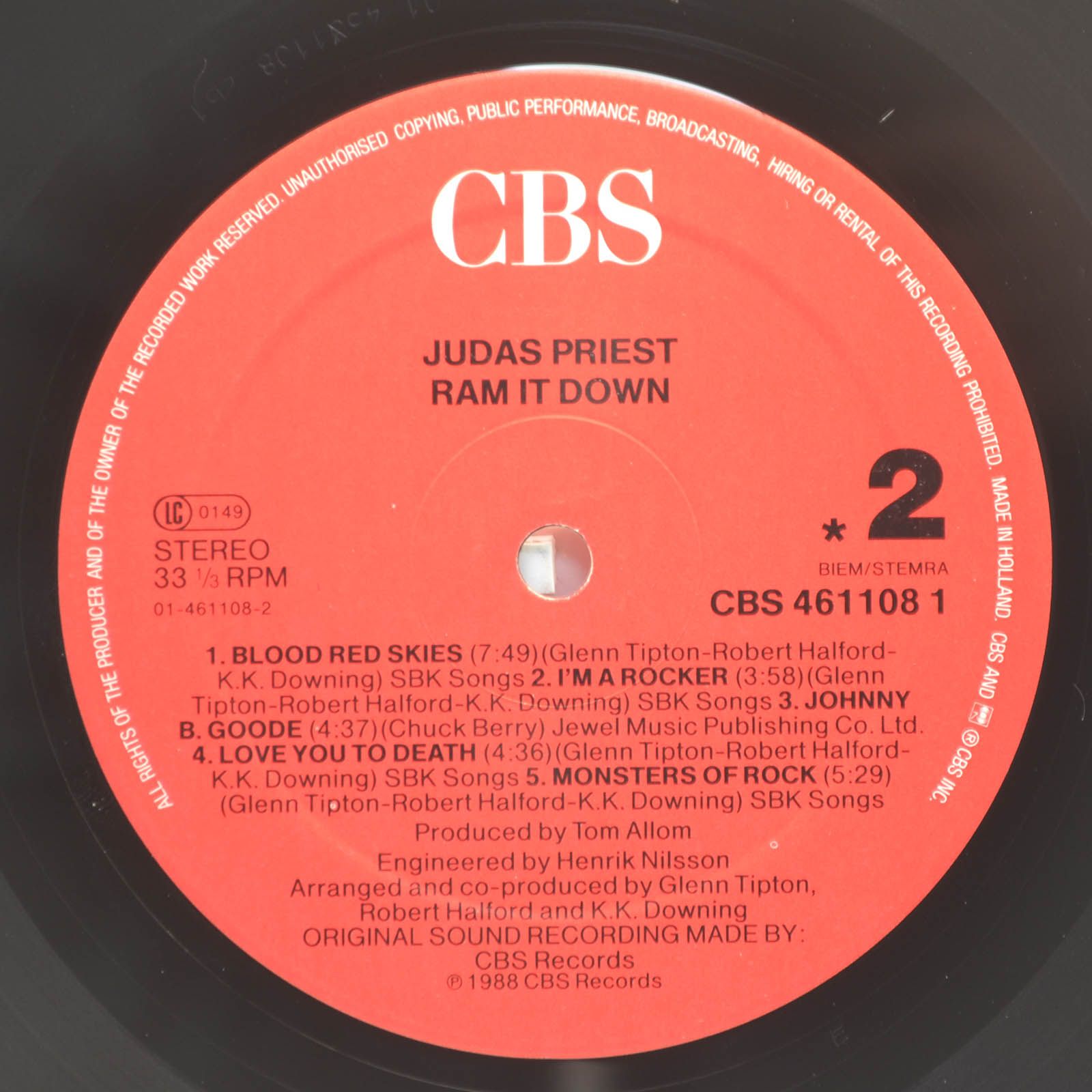 Judas Priest — Ram It Down, 1988