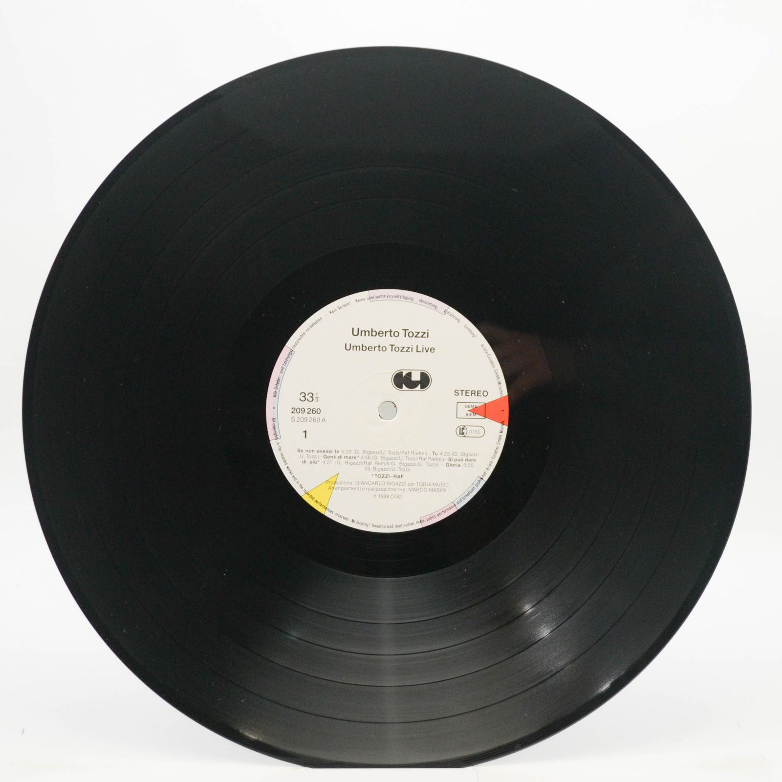 Umberto Tozzi — Live Royal Albert Hall, 1988