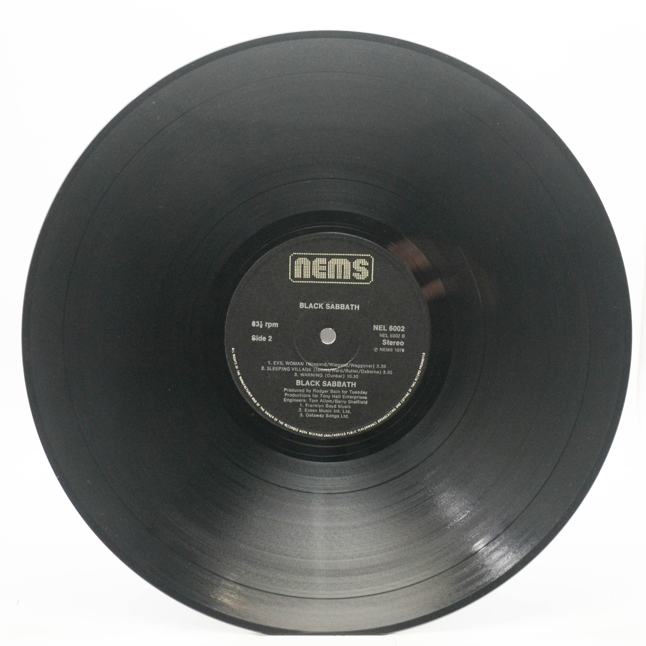 Black Sabbath — Black Sabbath (UK), 1970