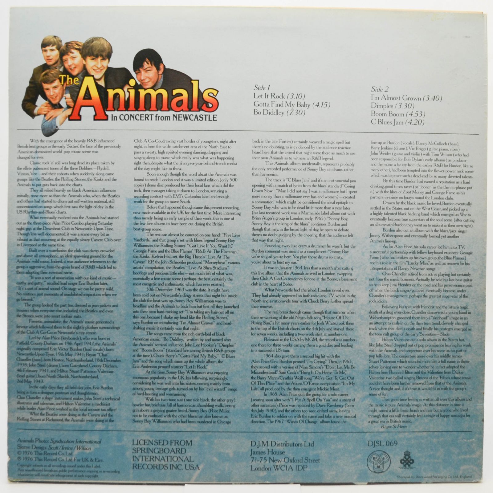 Animals — In Concert From Newcastle (UK), 1976