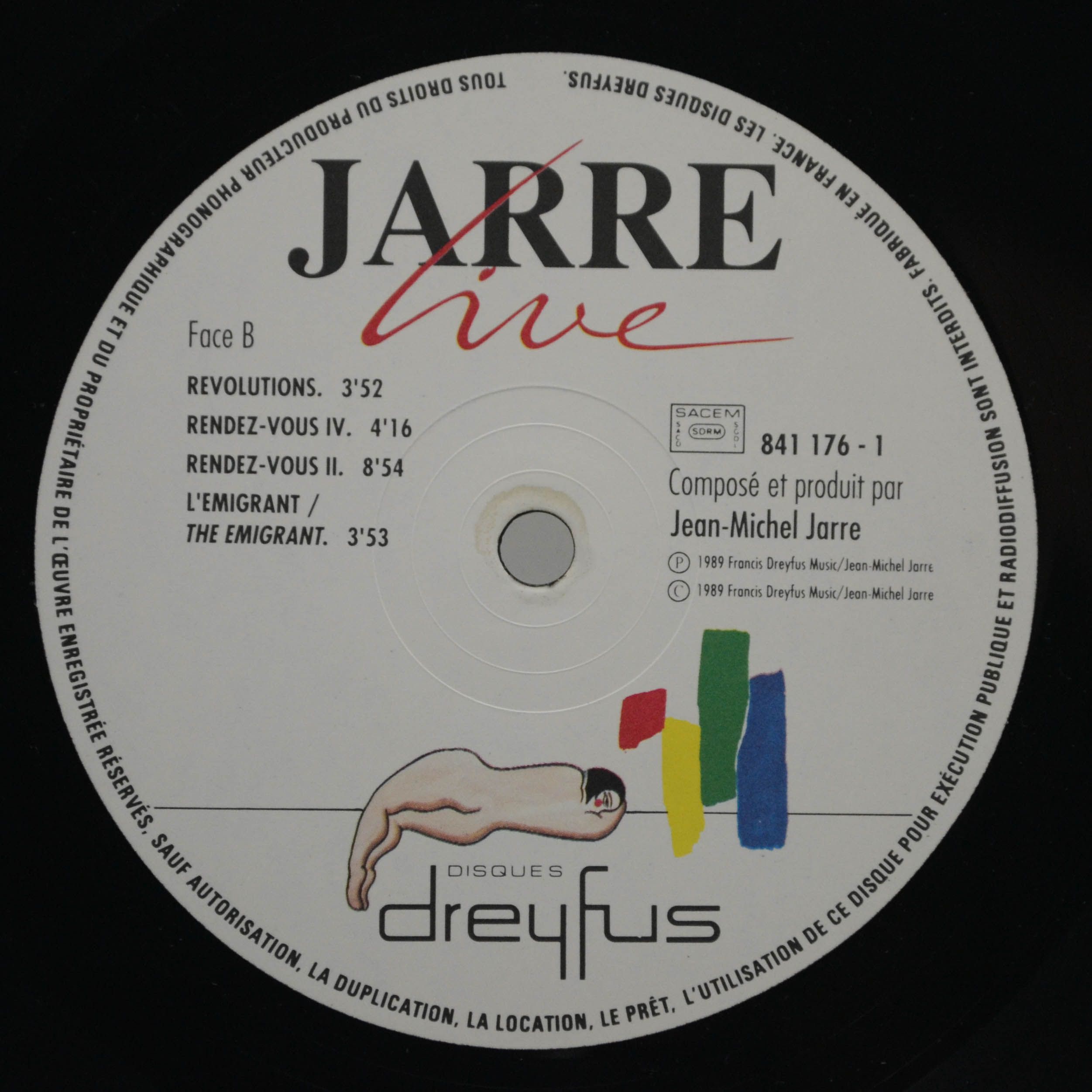 Jarre — Live (1-st, France), 1989