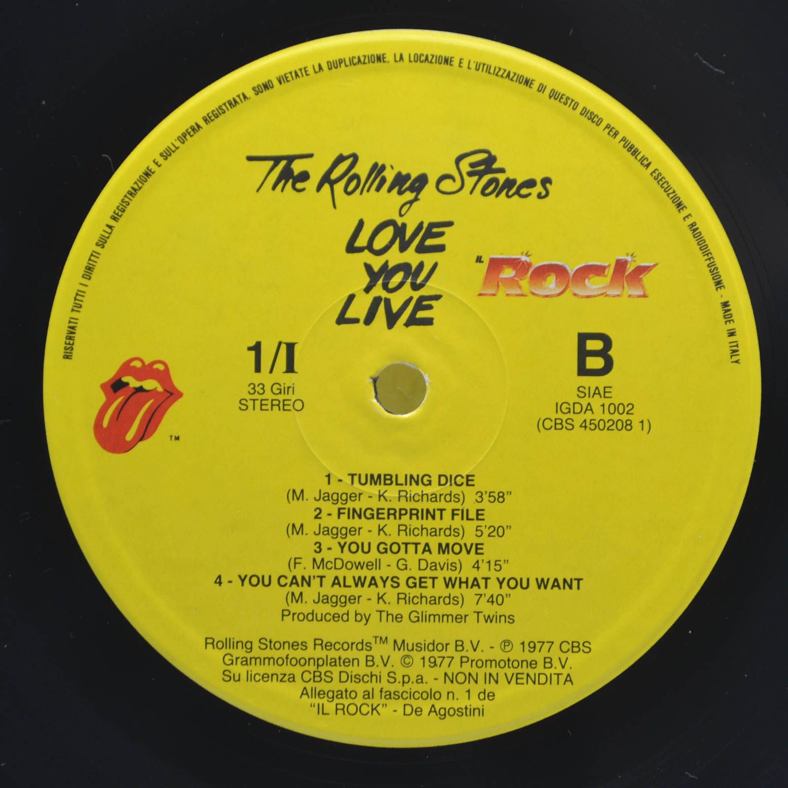 Rolling Stones — Love You Live (2LP), 1977