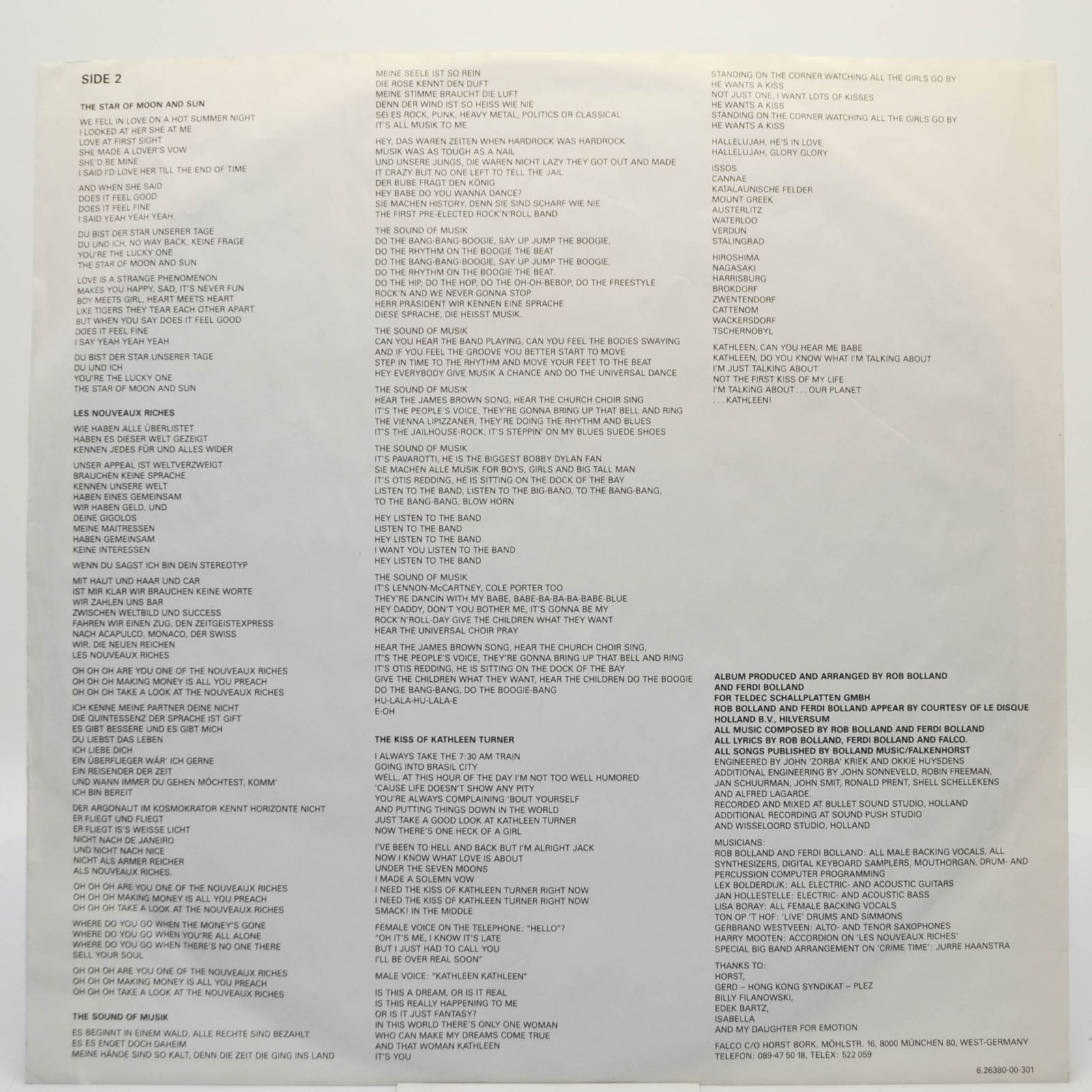 Falco — Emotional, 1986