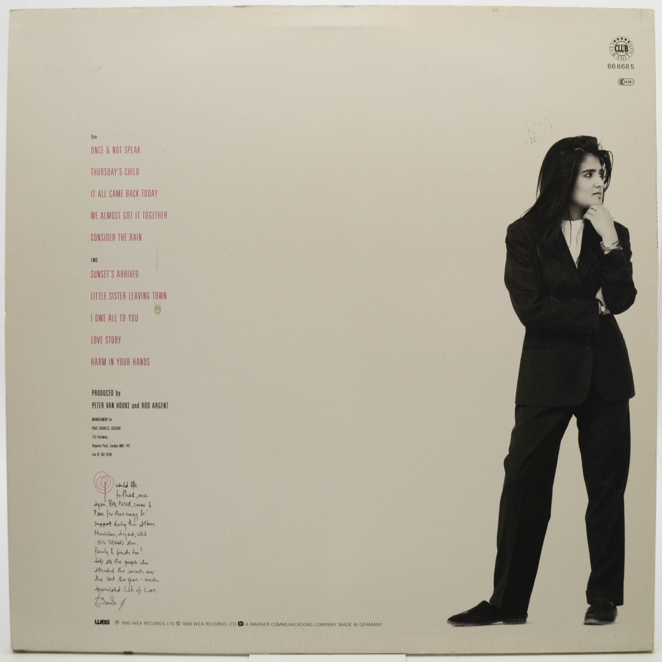 Tanita Tikaram — The Sweet Keeper, 1990