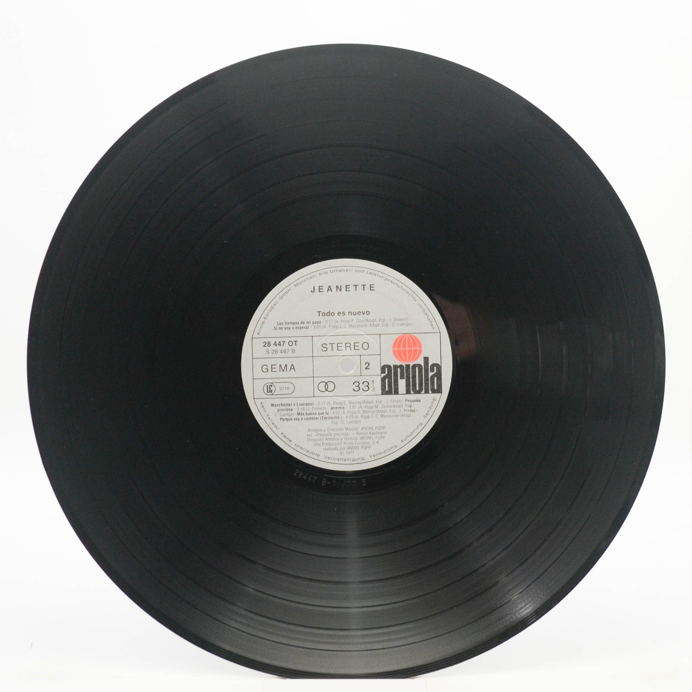 Jeanette — Todo Es Nuevo, 1977