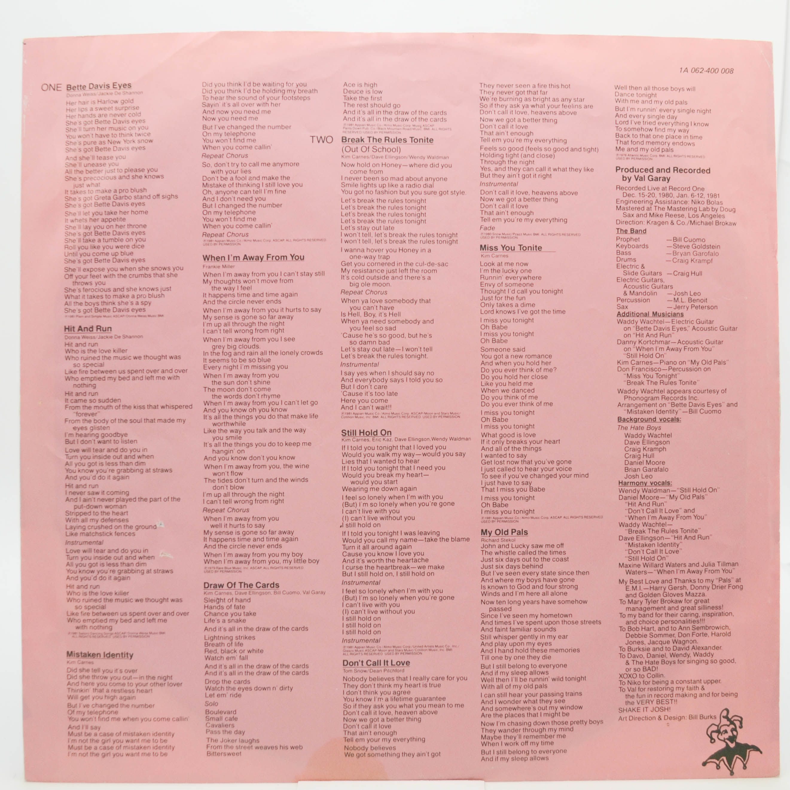 Kim Carnes — Mistaken Identity, 1981