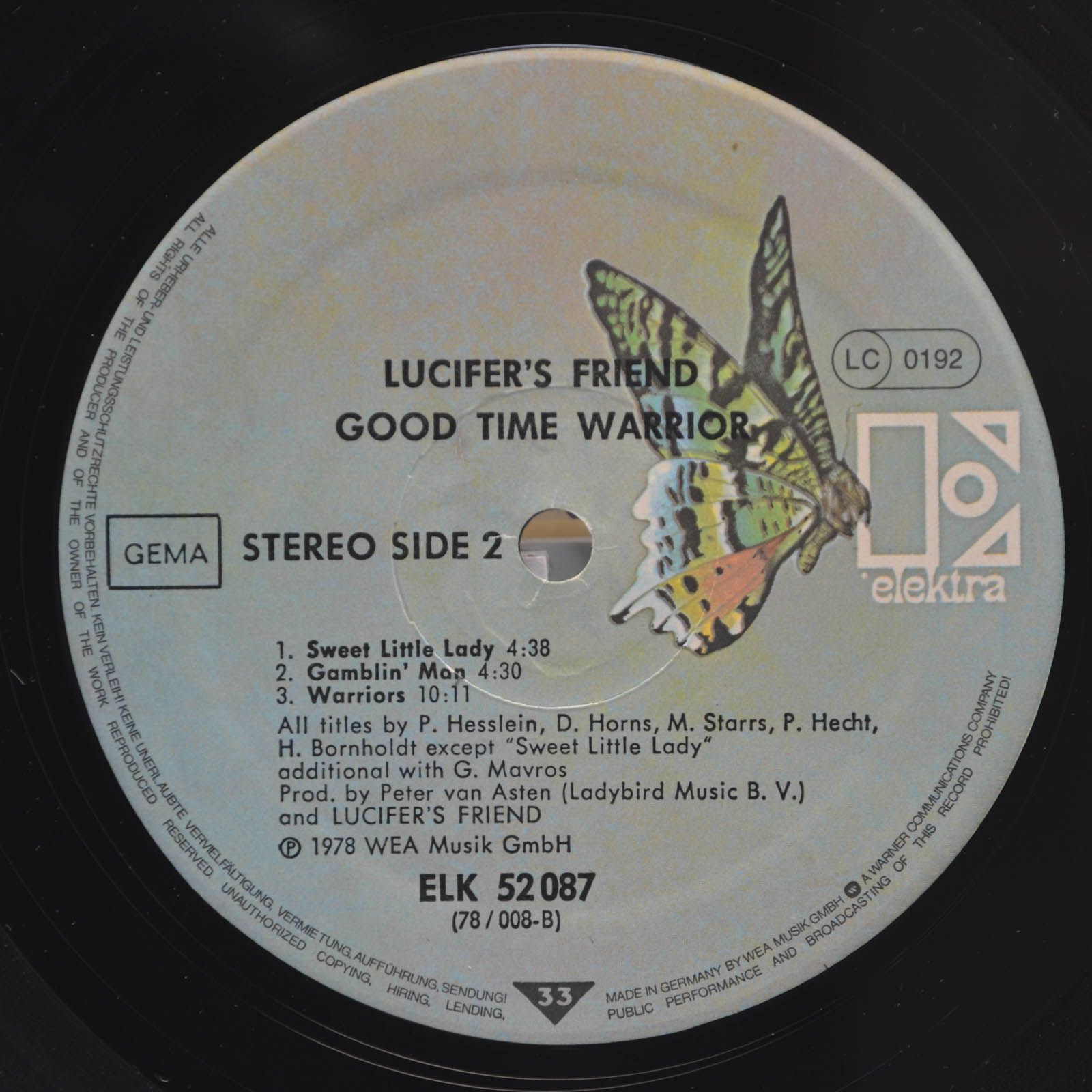 Lucifer's Friend — Good Time Warrior, 1978