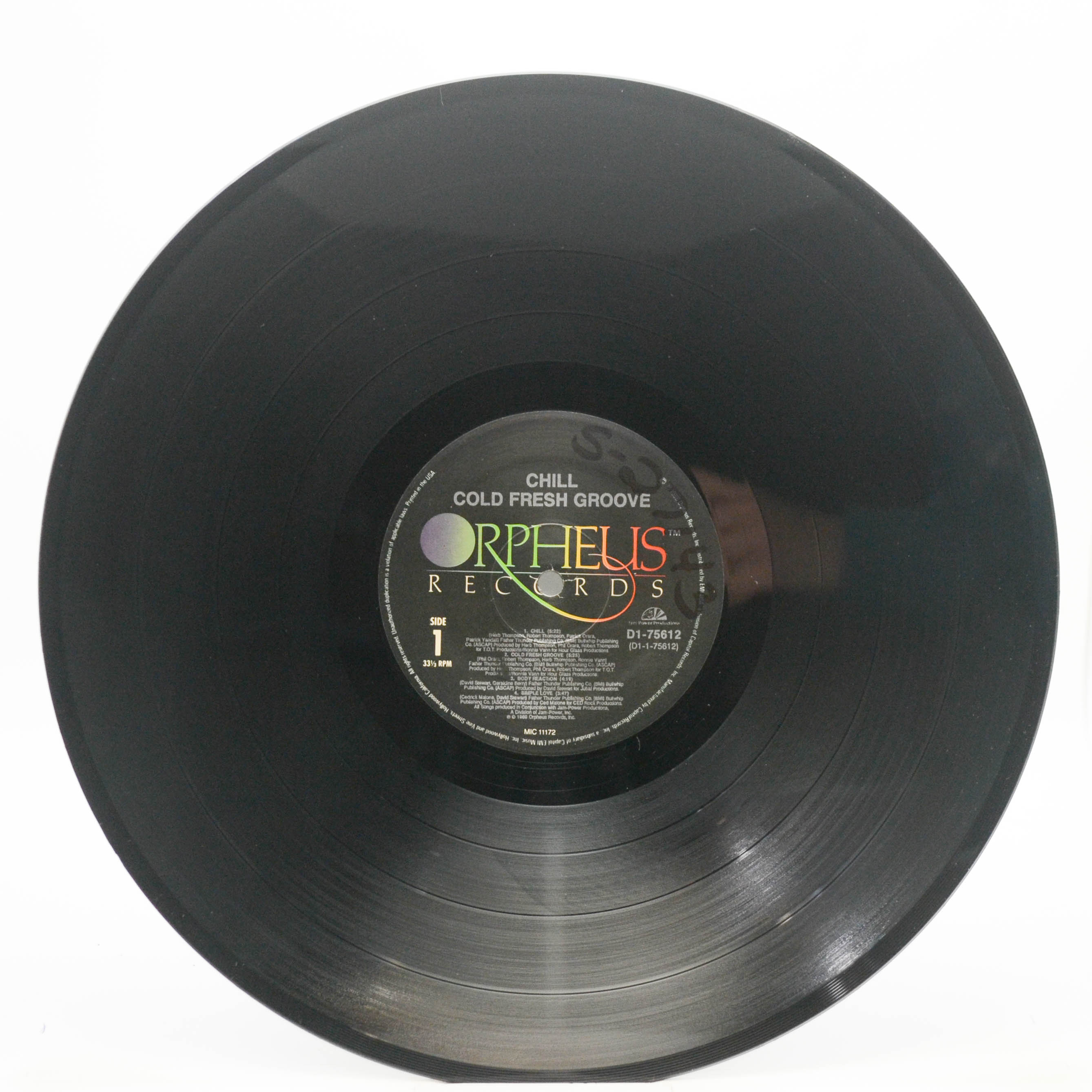 Chill — Cold Fresh Groove (USA), 1989