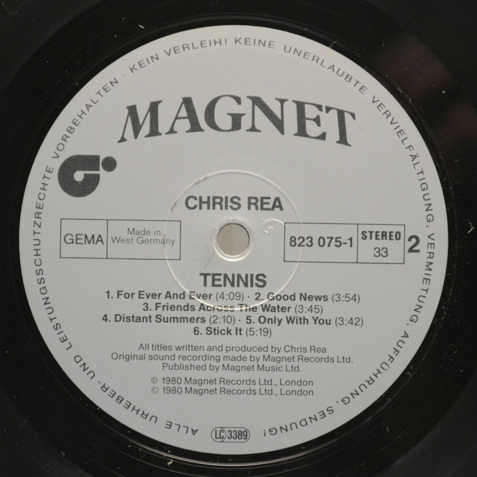 Chris Rea — Tennis, 1980