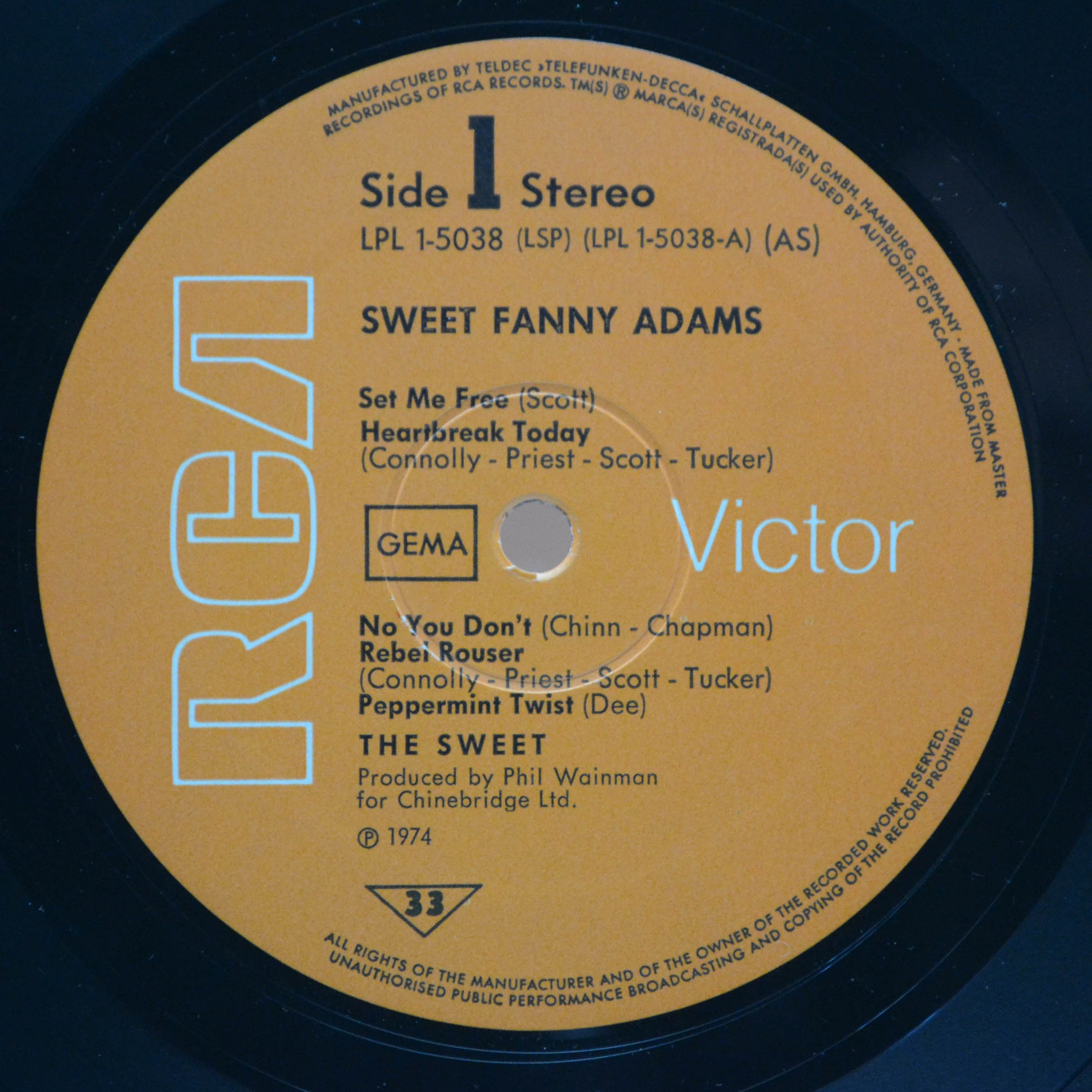Sweet — Sweet Fanny Adams, 1974