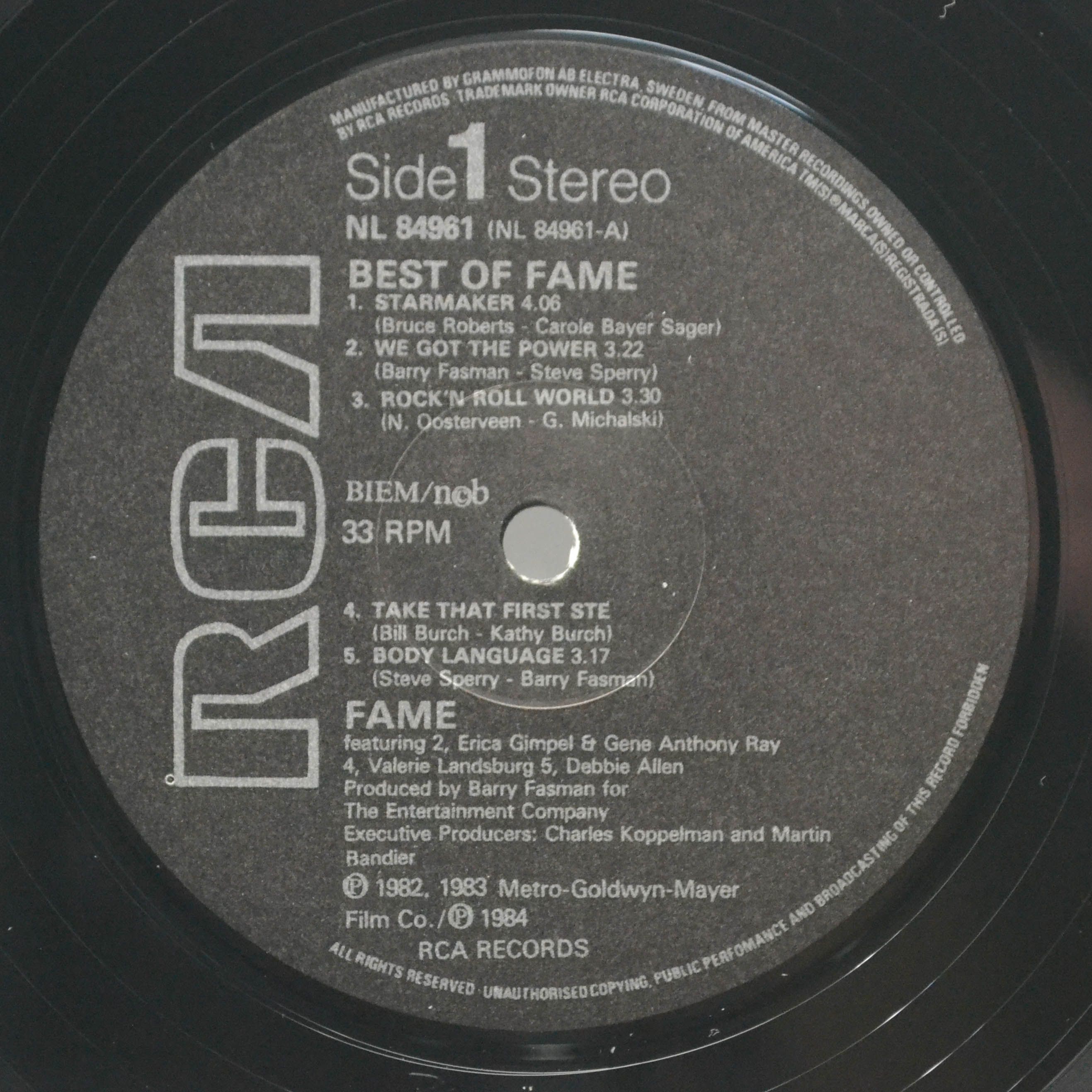 Kids From Fame — Best Of Fame, 1984