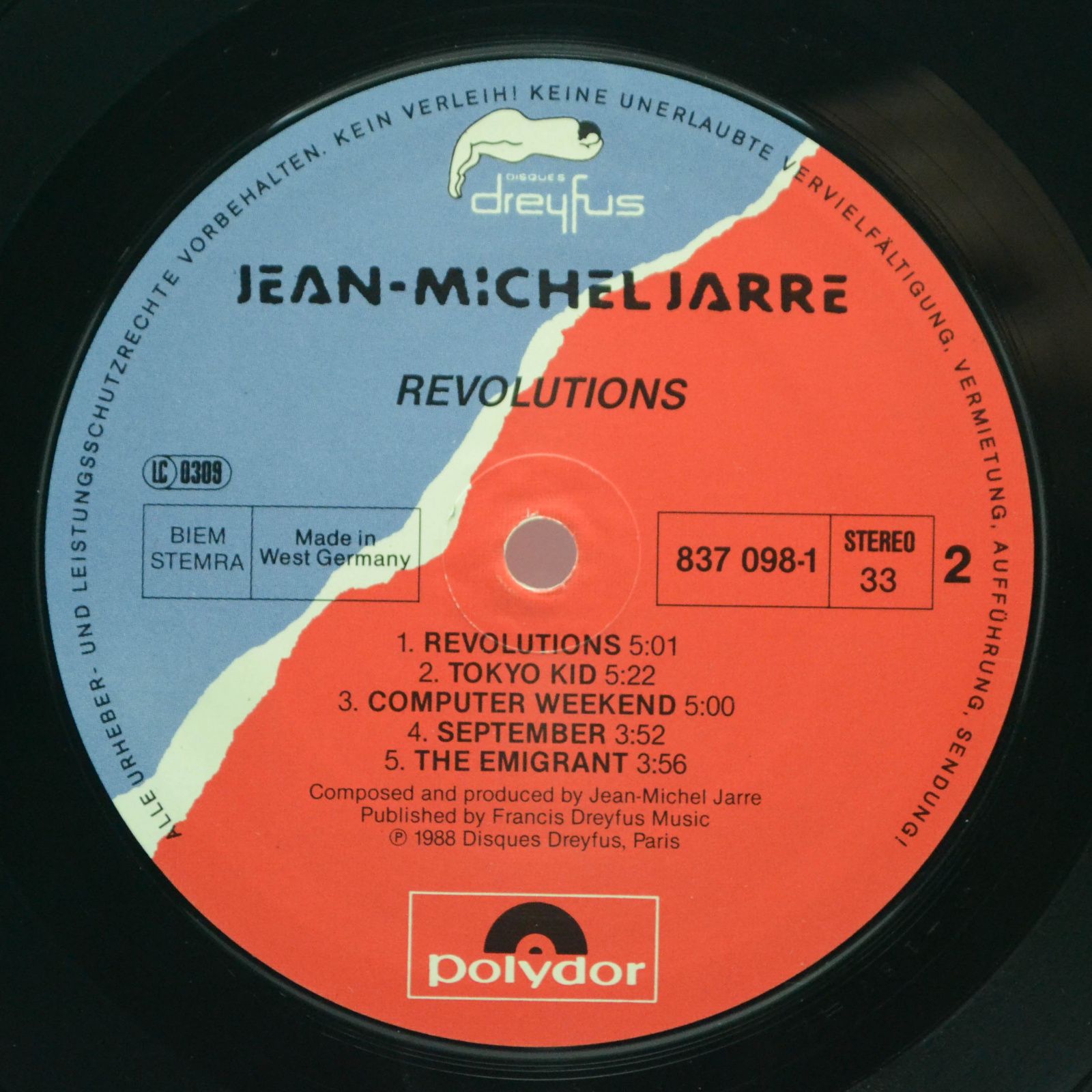 Jean-Michel Jarre — Revolutions, 1988