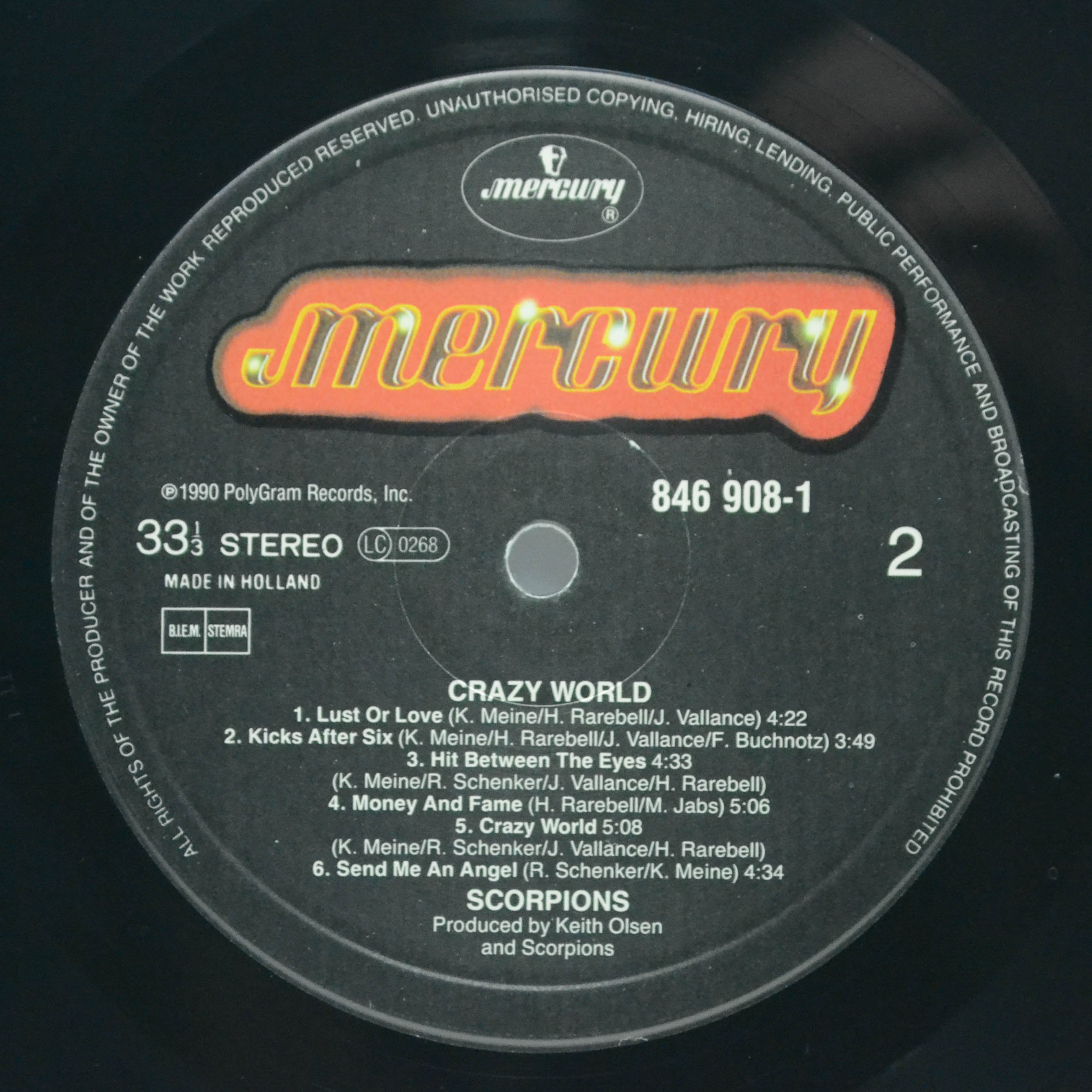 Scorpions — Crazy World, 1990