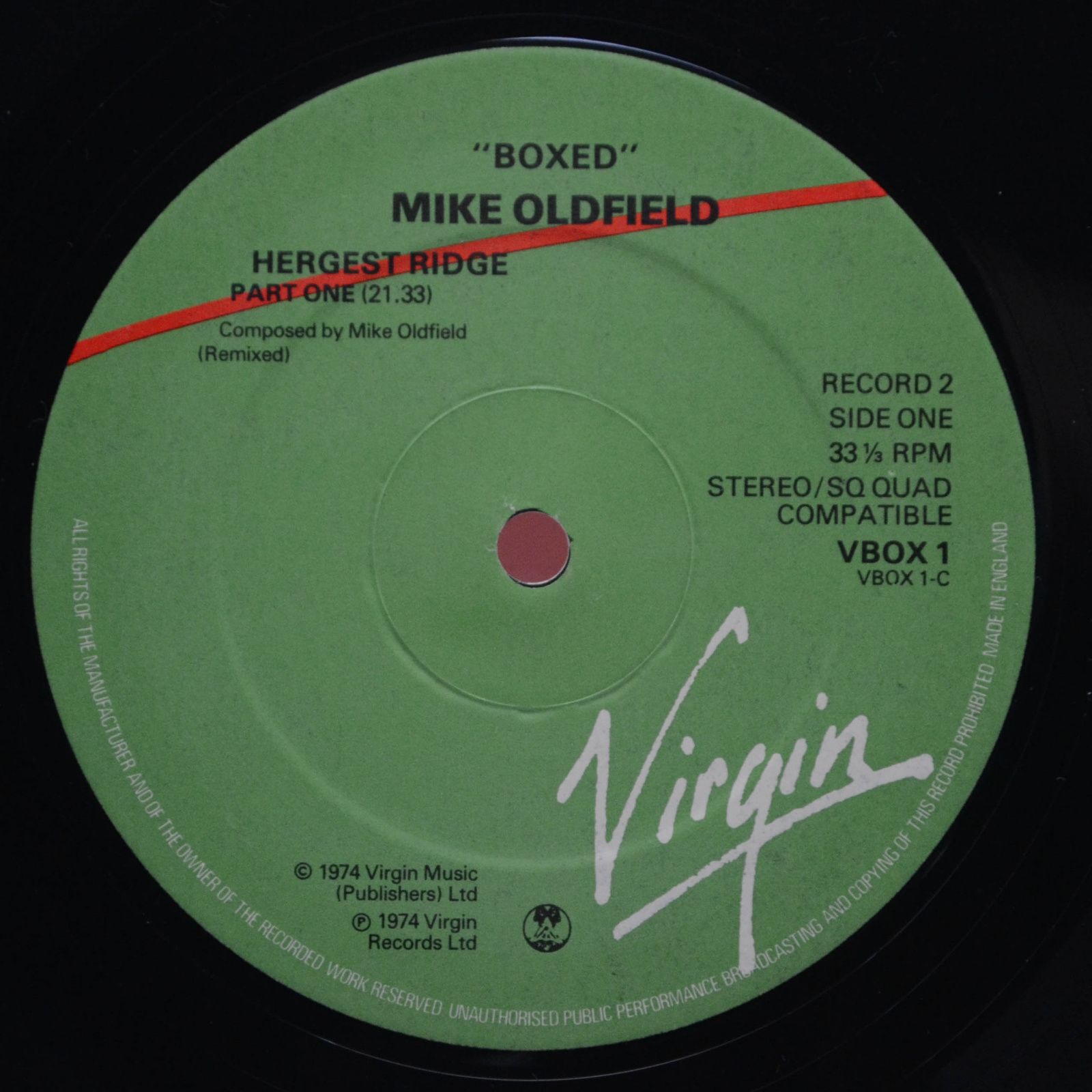 Mike Oldfield — Boxed (Box-set, UK), 1976