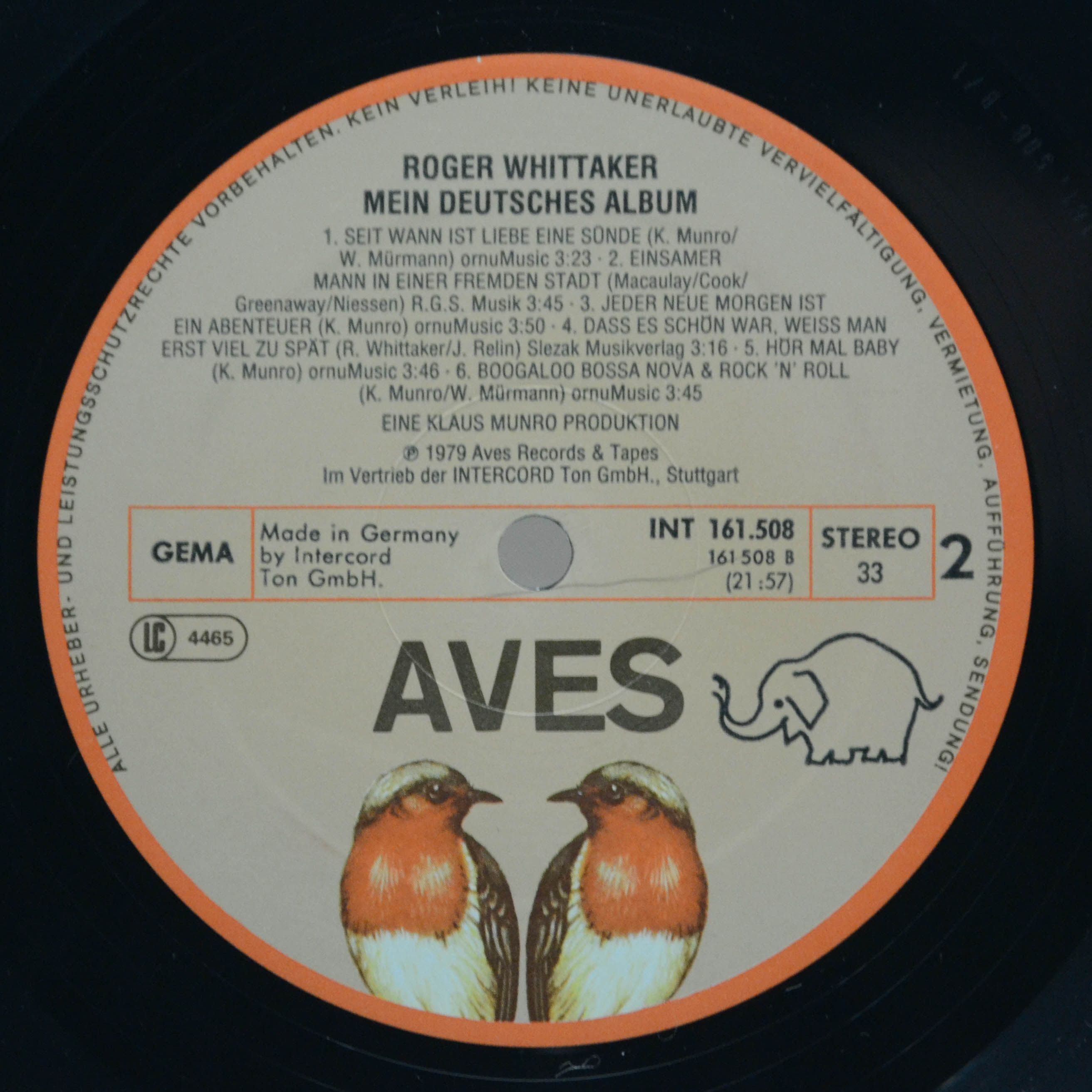 Roger Whittaker — Mein Deutsches Album, 1979