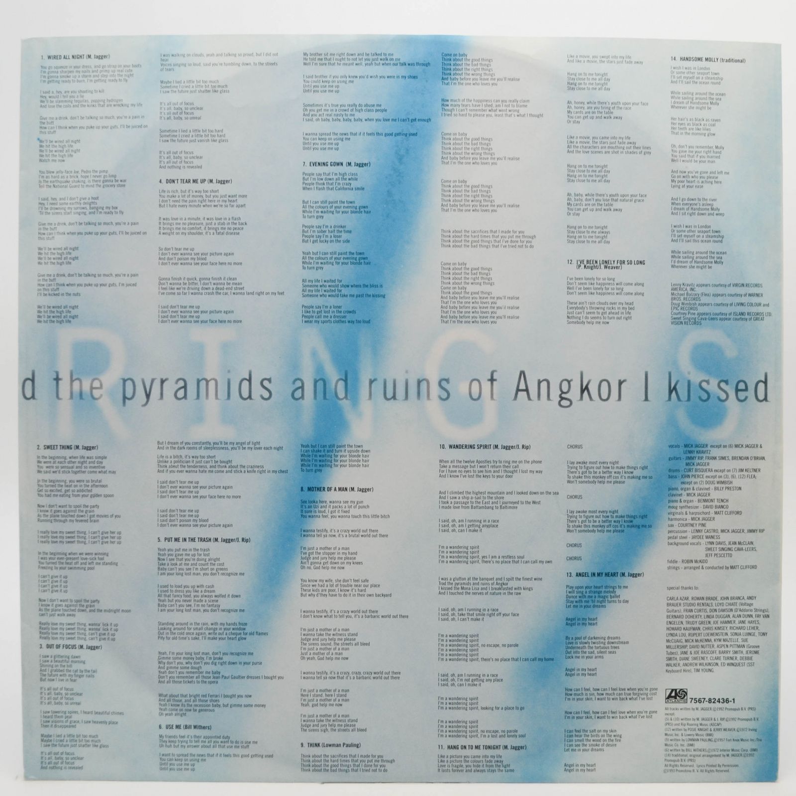 Mick Jagger — Wandering Spirit, 1993