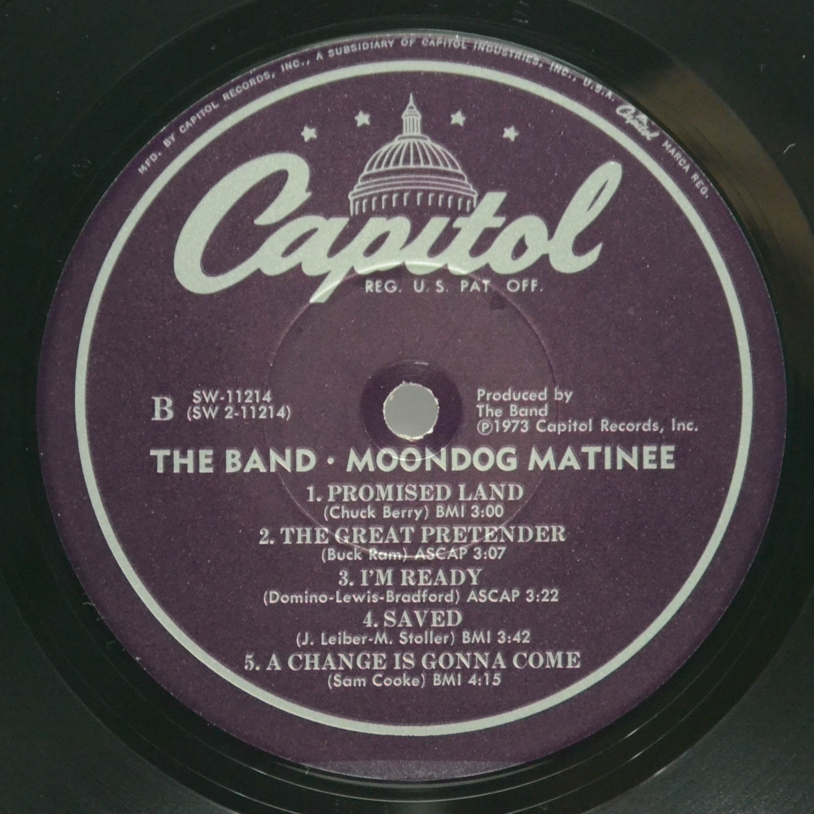 Band — Moondog Matinee (1-st, USA), 1973