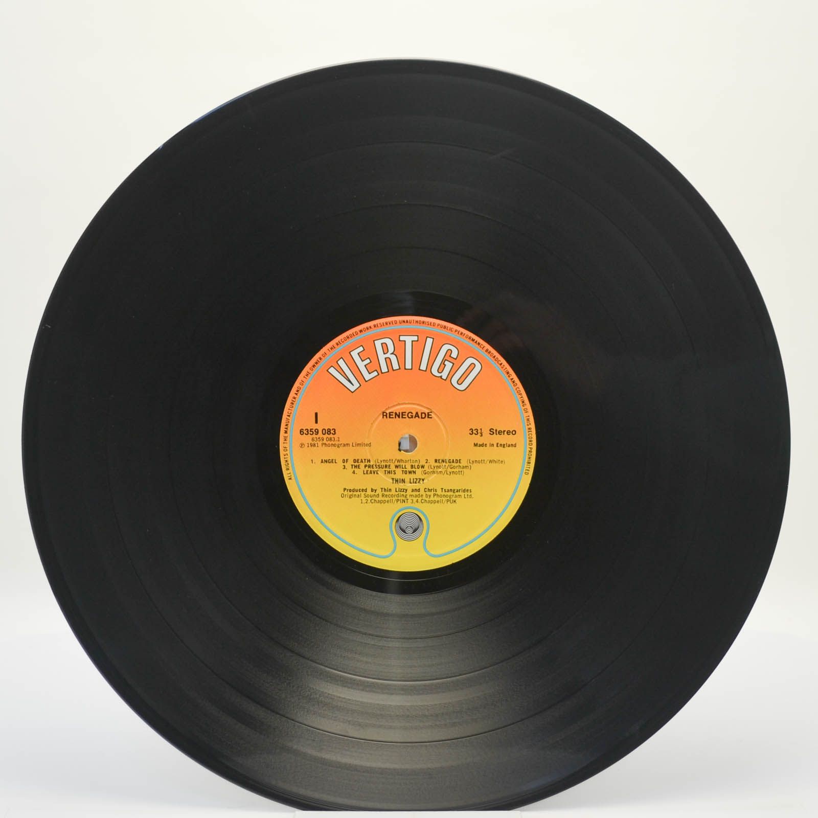 Thin Lizzy — Renegade (1-st, UK), 1981