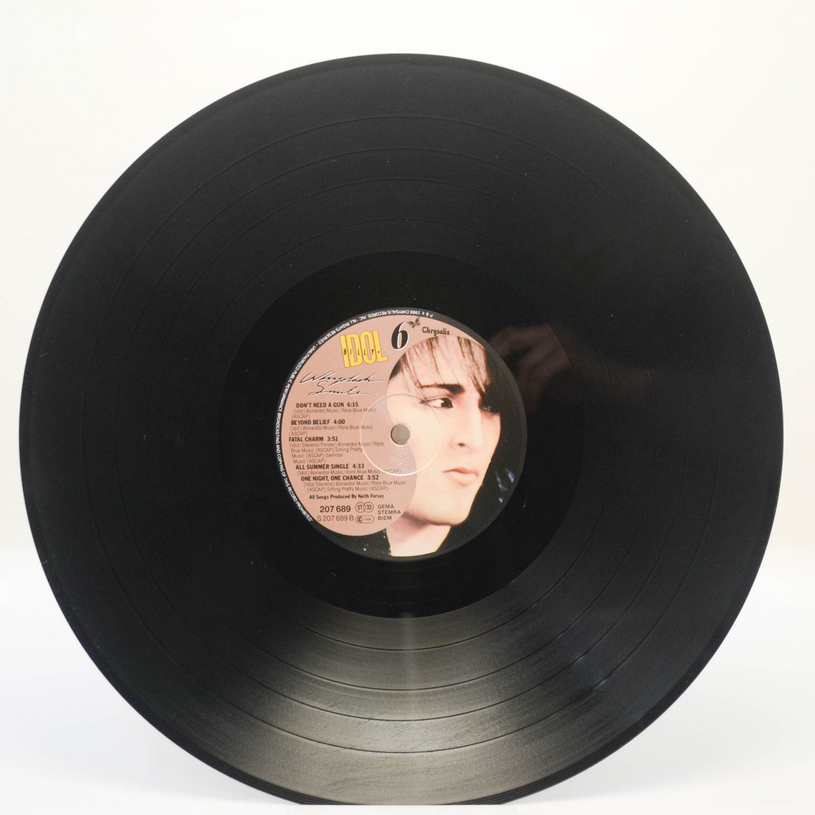 Billy Idol — Whiplash Smile, 1986