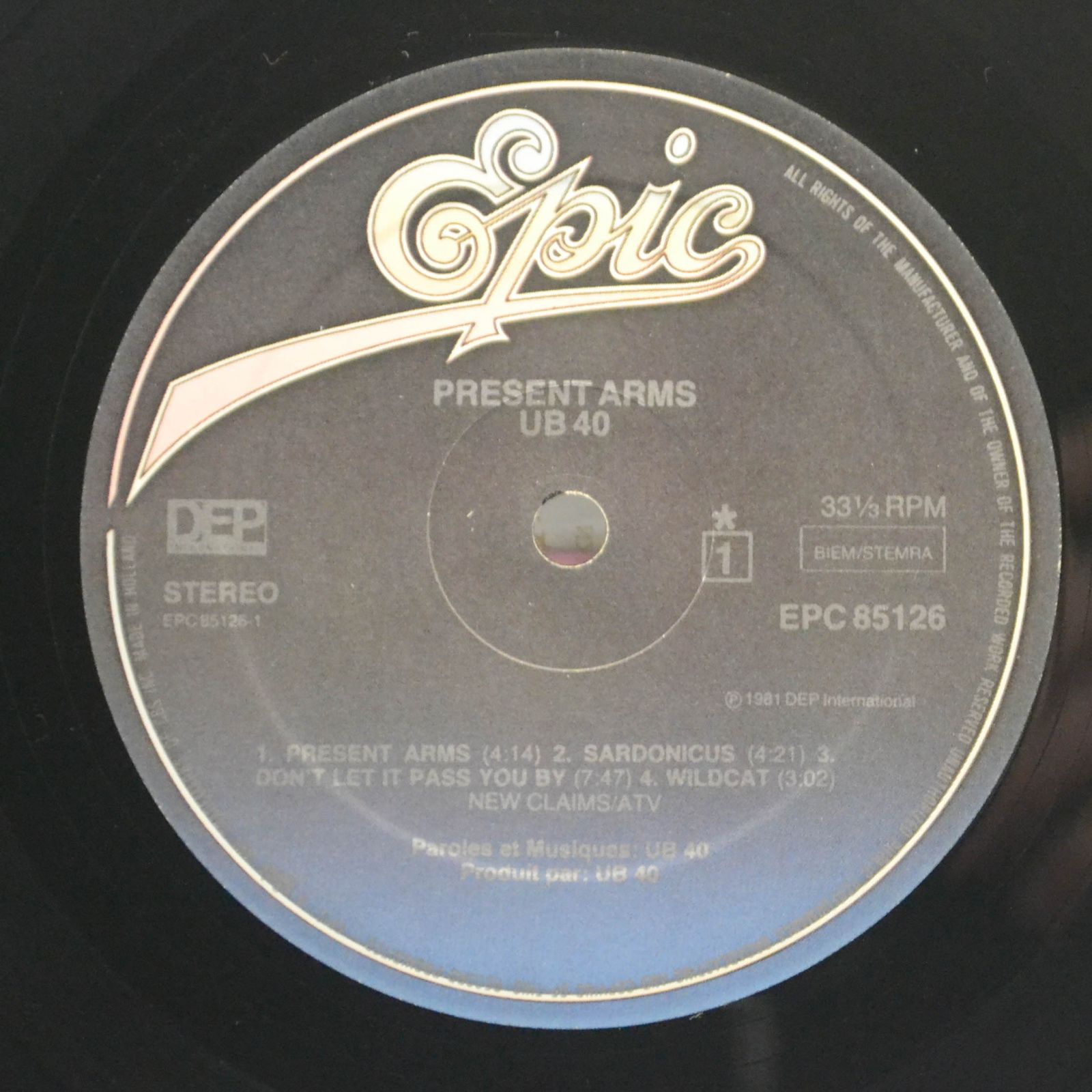 UB40 — Present Arms, 1981