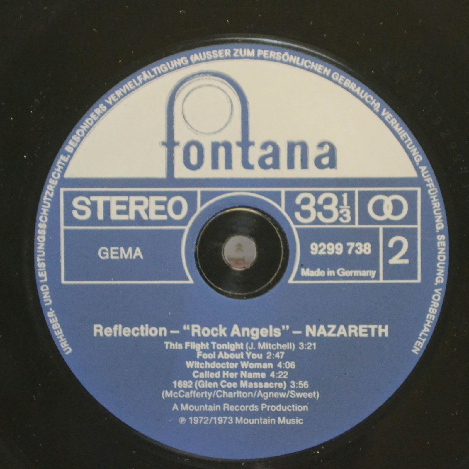 Nazareth — Reflection - Rock Angels, 1975