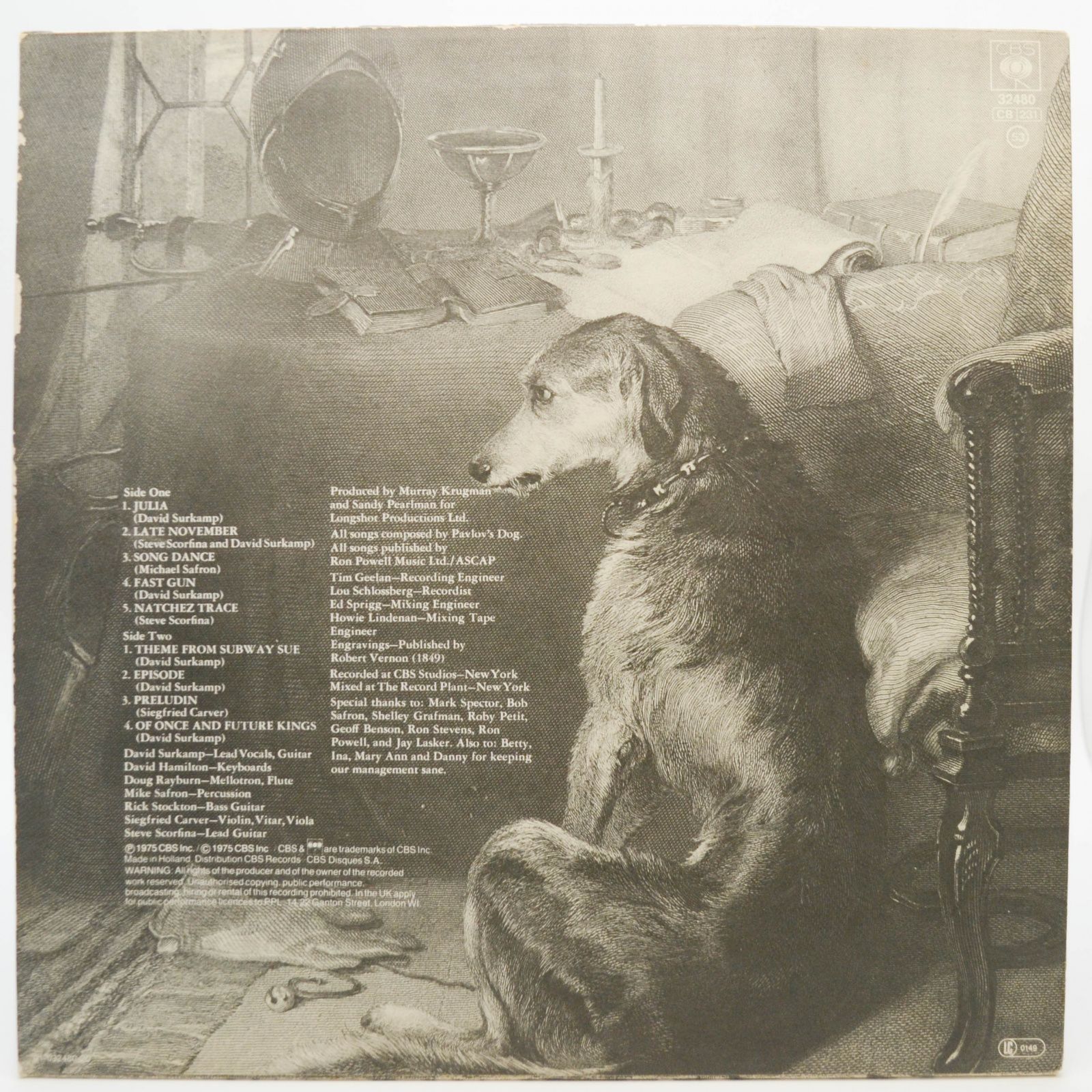 Pavlov's Dog — Pampered Menial, 1975