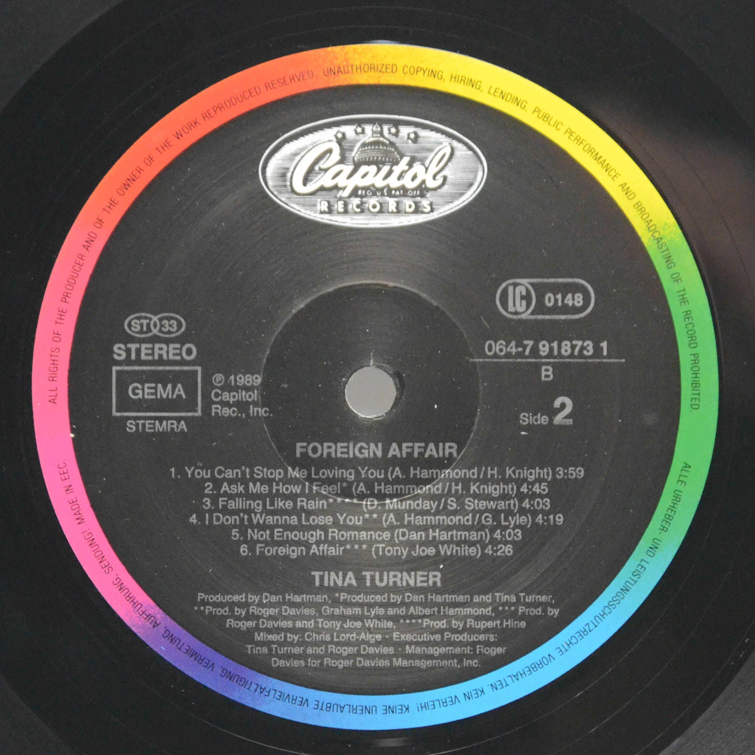 Tina Turner — Foreign Affair, 1989