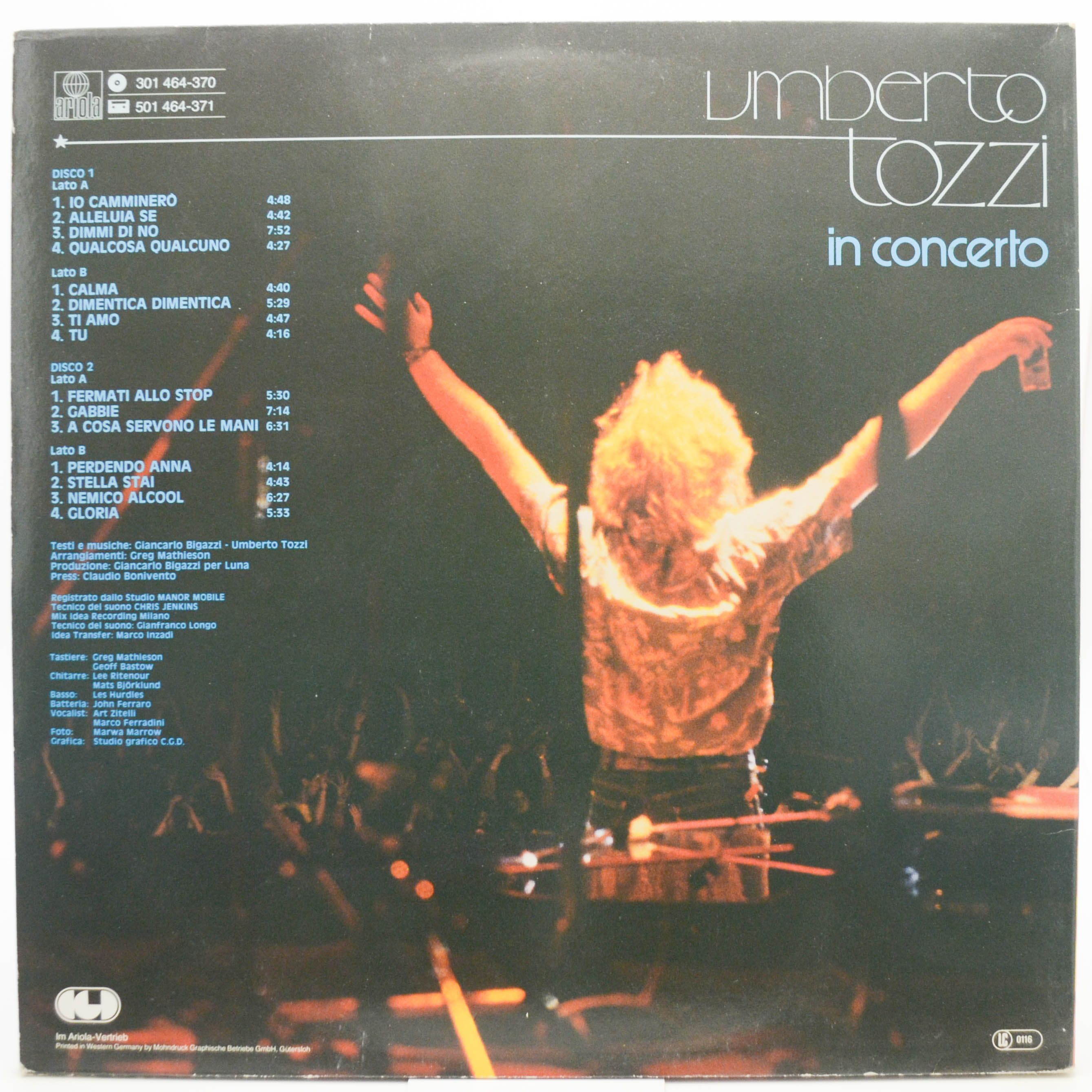 Umberto Tozzi — In Concerto (2LP), 1980