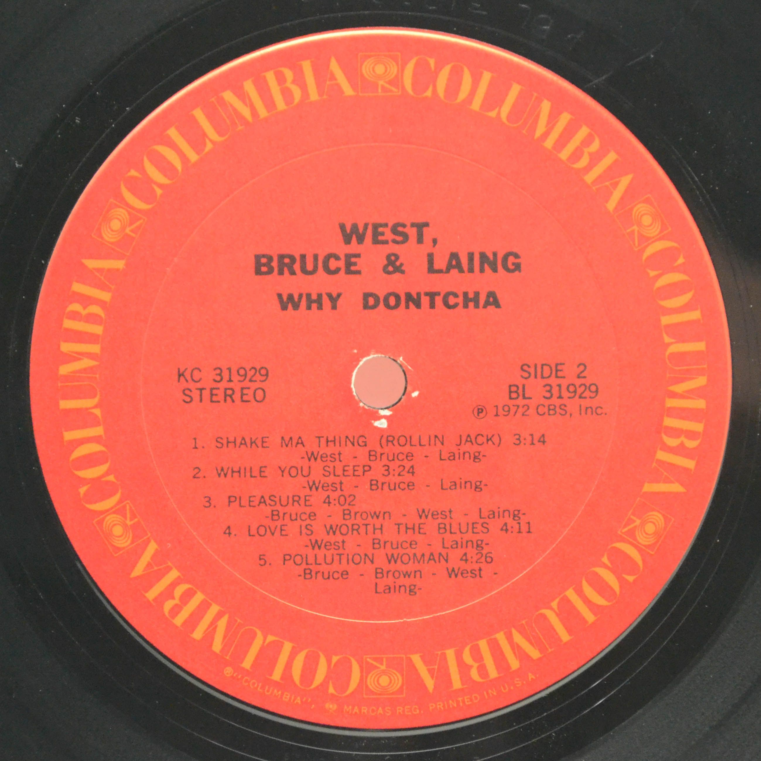 West, Bruce & Laing — Why Dontcha (USA), 1972