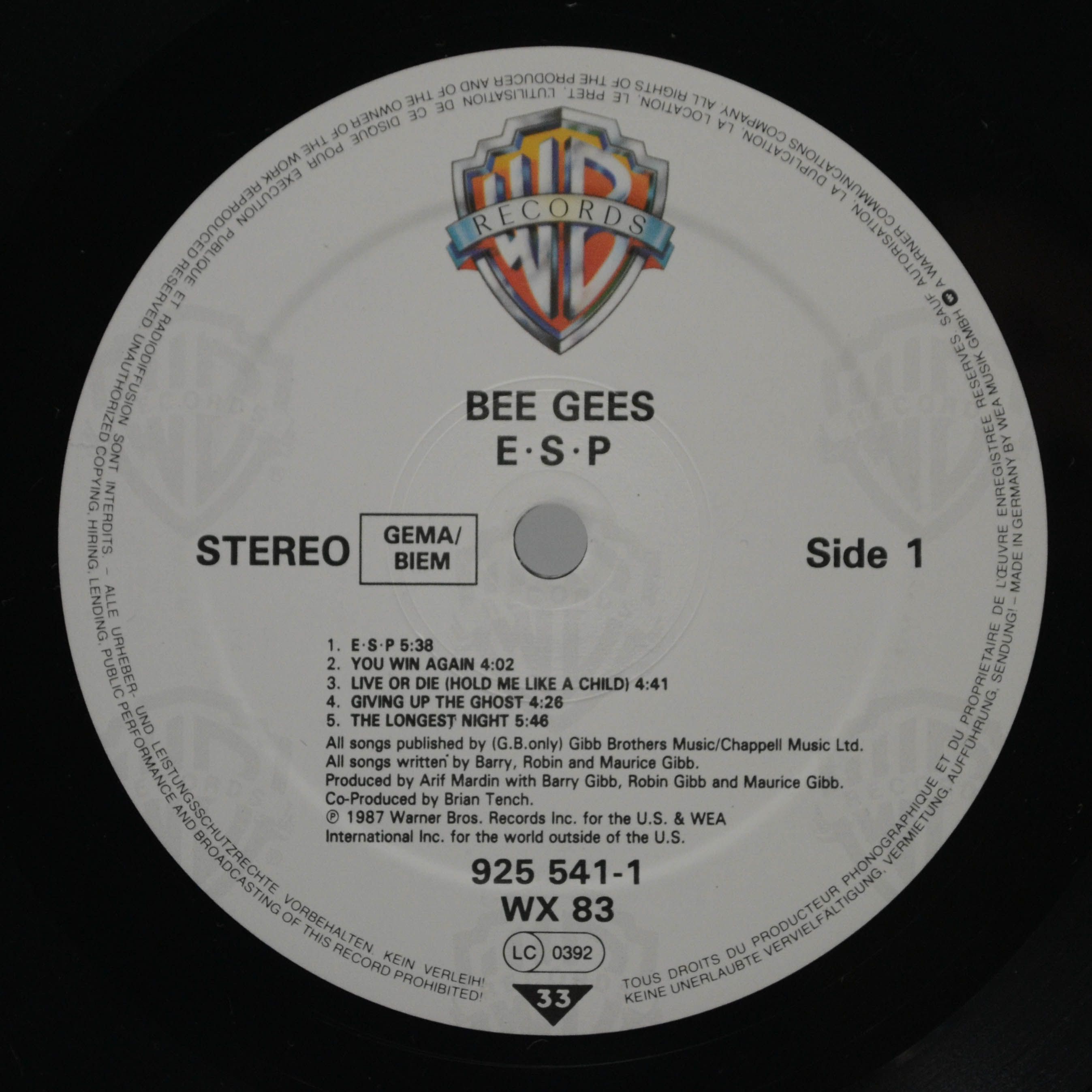 Bee Gees — E·S·P, 1987